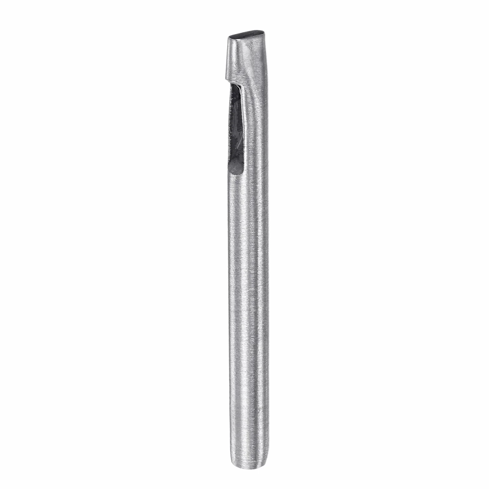 Owalna skóra dziurkacz - [3 x 8 mm] Płaski stempel stal 45 # narzędzie do cięcia pustego otworu do paska rękodzieło skórzana torba na ubrania, 100 mm / 4 "długi