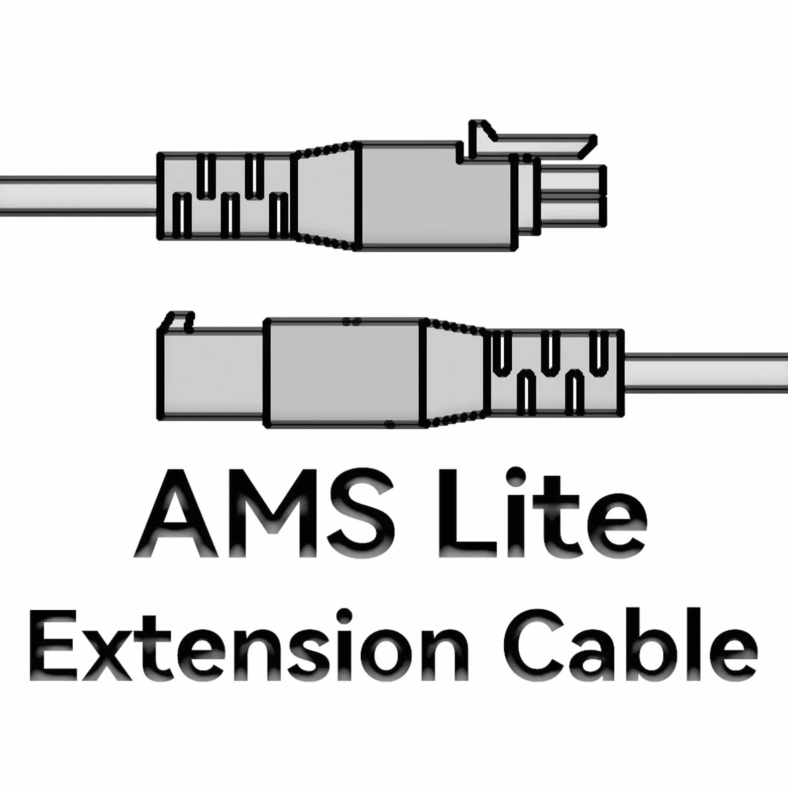 AMS Lite 4-pinowy Kabel Zasilający Procesora 22AWG Przedłużacz z Męskiego na Żeńskie 1M