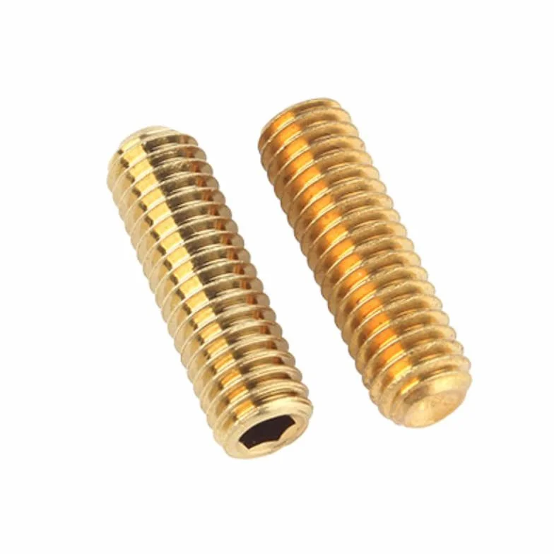M2 x 4mm 50 Pcs Nasadka gniazda Śruby dociskowe Mosiądz Gniazdo sześciokątne Wkręty Bezgłowy Allen Pokrętło