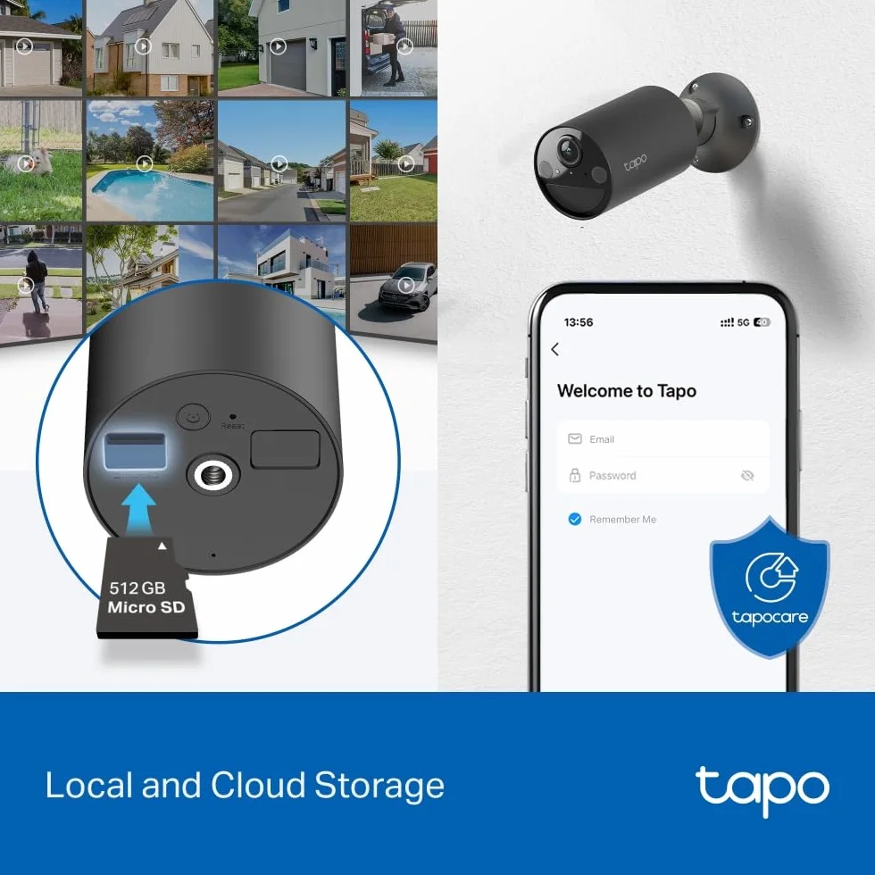 Tapo C411 Bezprzewodowa kamera WiFi 2K 3MP, IP65, kolorowy noktowizor, alarm ruchu, bateria do 180 dni