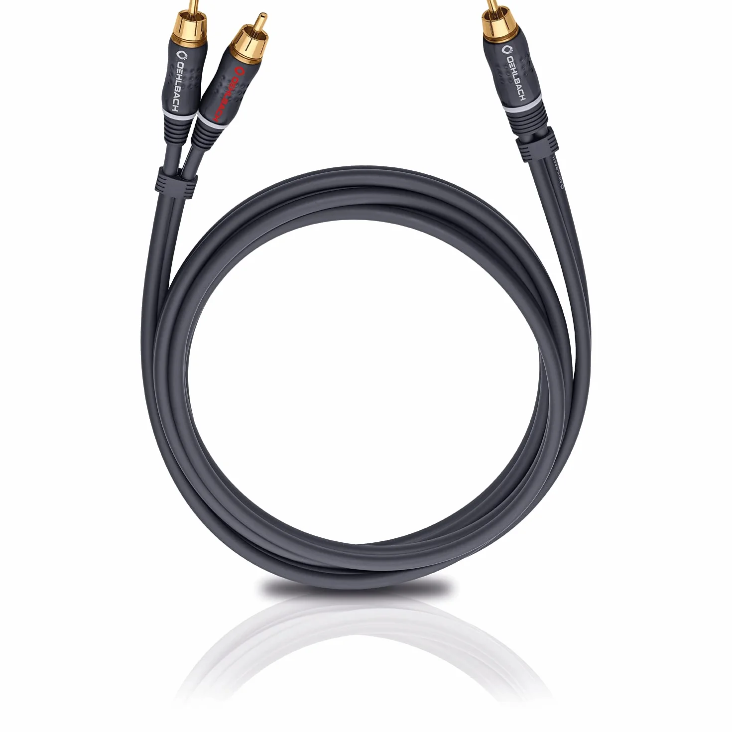 Oehlbach BOOOM 800 kabel Y-Cinch subwoofer 8 m antracyt