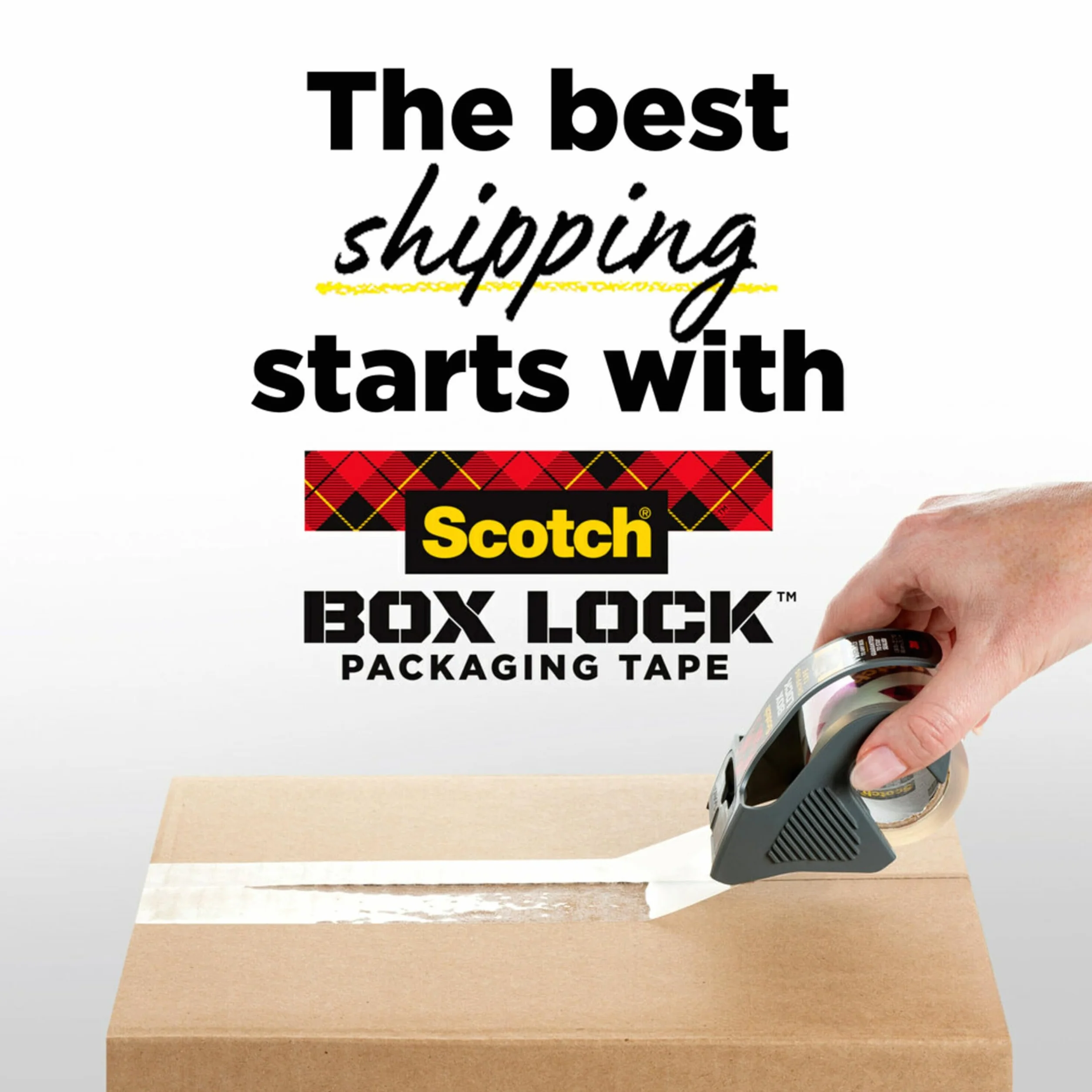 Scotch Box Lock 3950 Taśma Klejąca, Bezbarwny, 48 mm x 50 m