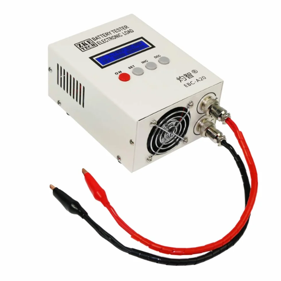 Tester baterii EBC-A20, Li-Po miernik pojemności akumulatora litowego, tester pojemności akumulatora Li-Po 5A, ładowanie 20 A, 85 W, wielofunkcyjny