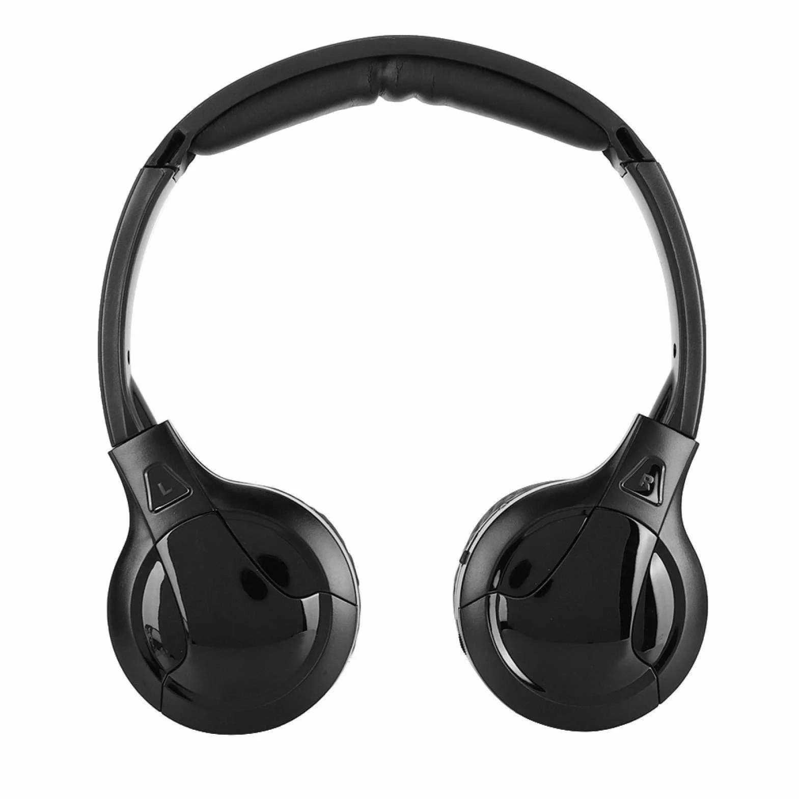 Qiilu Bezprzewodowe Słuchawki Samochodowe Stereo Audio na Podczerwień 2 Kanały do DVD