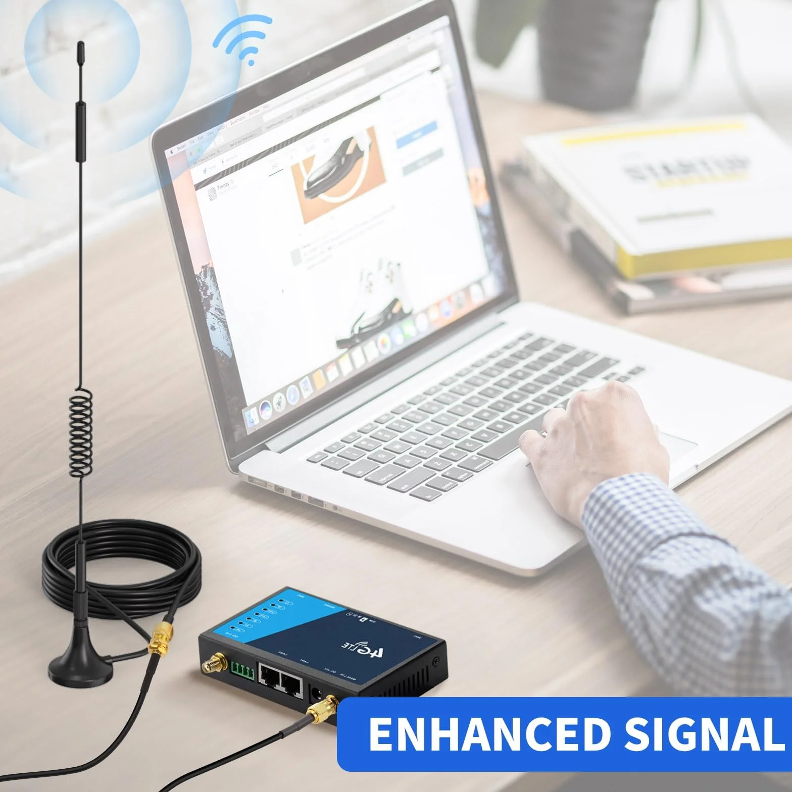 Superbat Przedłużacz anteny Wi-Fi 2 m SMA RG174 niskiej stratności do 4G LTE 5G modemu routera radia Ham GPS WiFi SDR