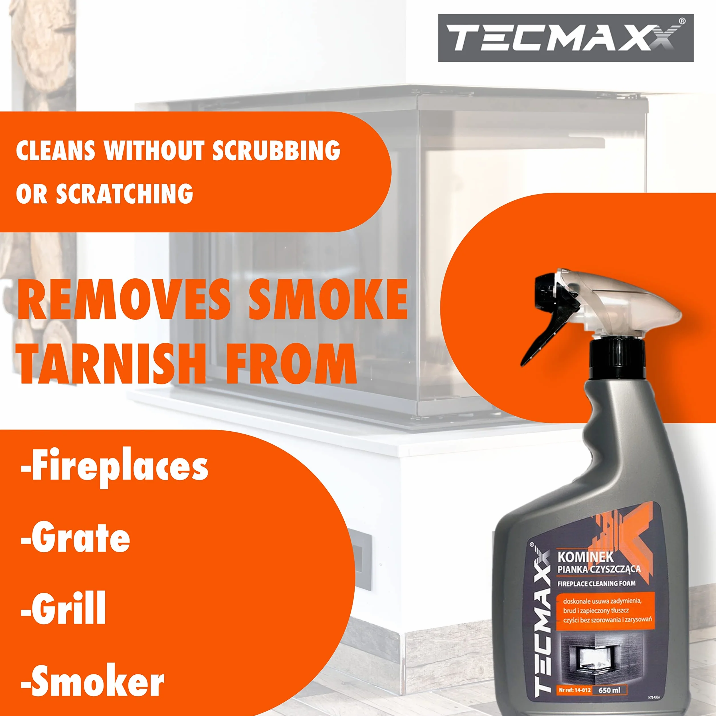PIANKA CZYSZCZĄCA DO KOMINKÓW 650ml 14-012 TECMAXX