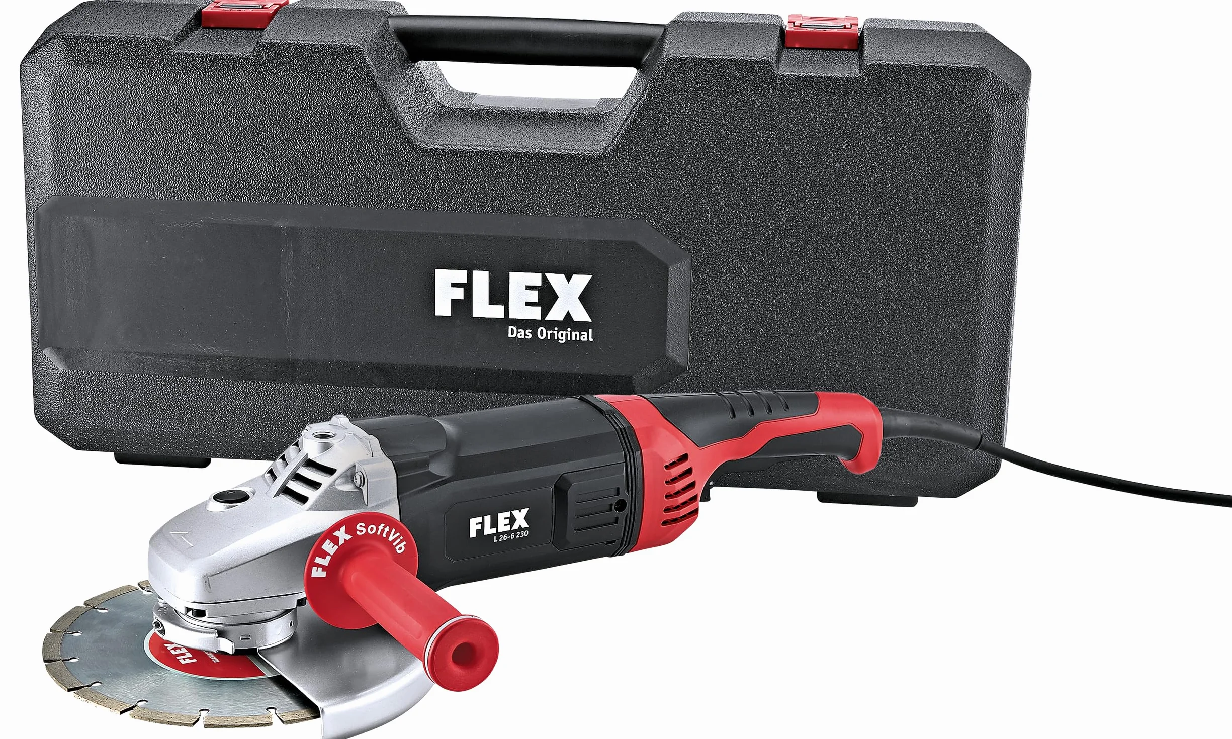 FLEX Szlifierka kątowa L 26-6 230, 2600 W, średnica tarczy 230 mm, zabezpieczenie przed uderzeniem, tłumienie wibracji 531045