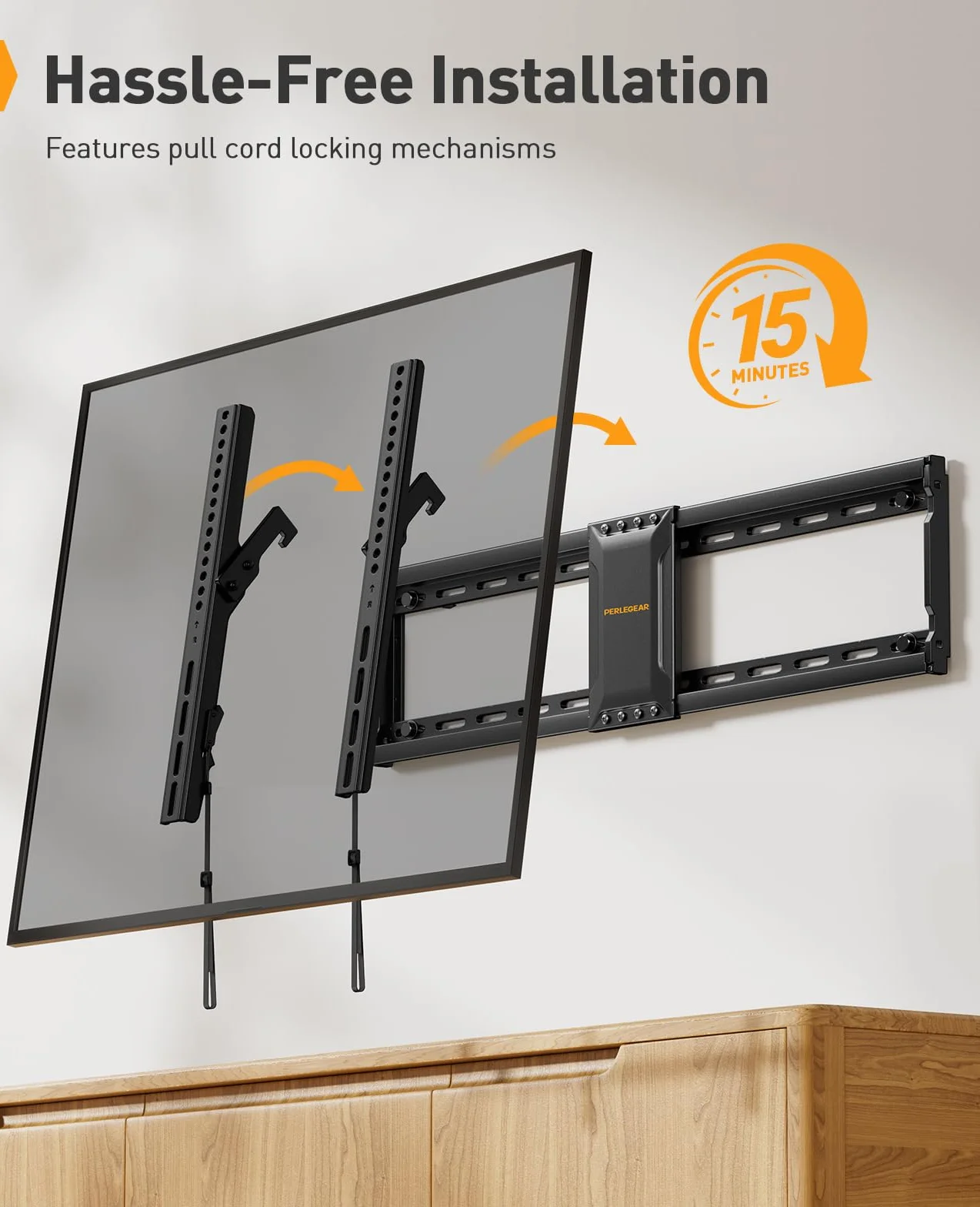 Perlegear Uchwyt ścienny do telewizora 37-82" VESA 600x400 mm 60 kg