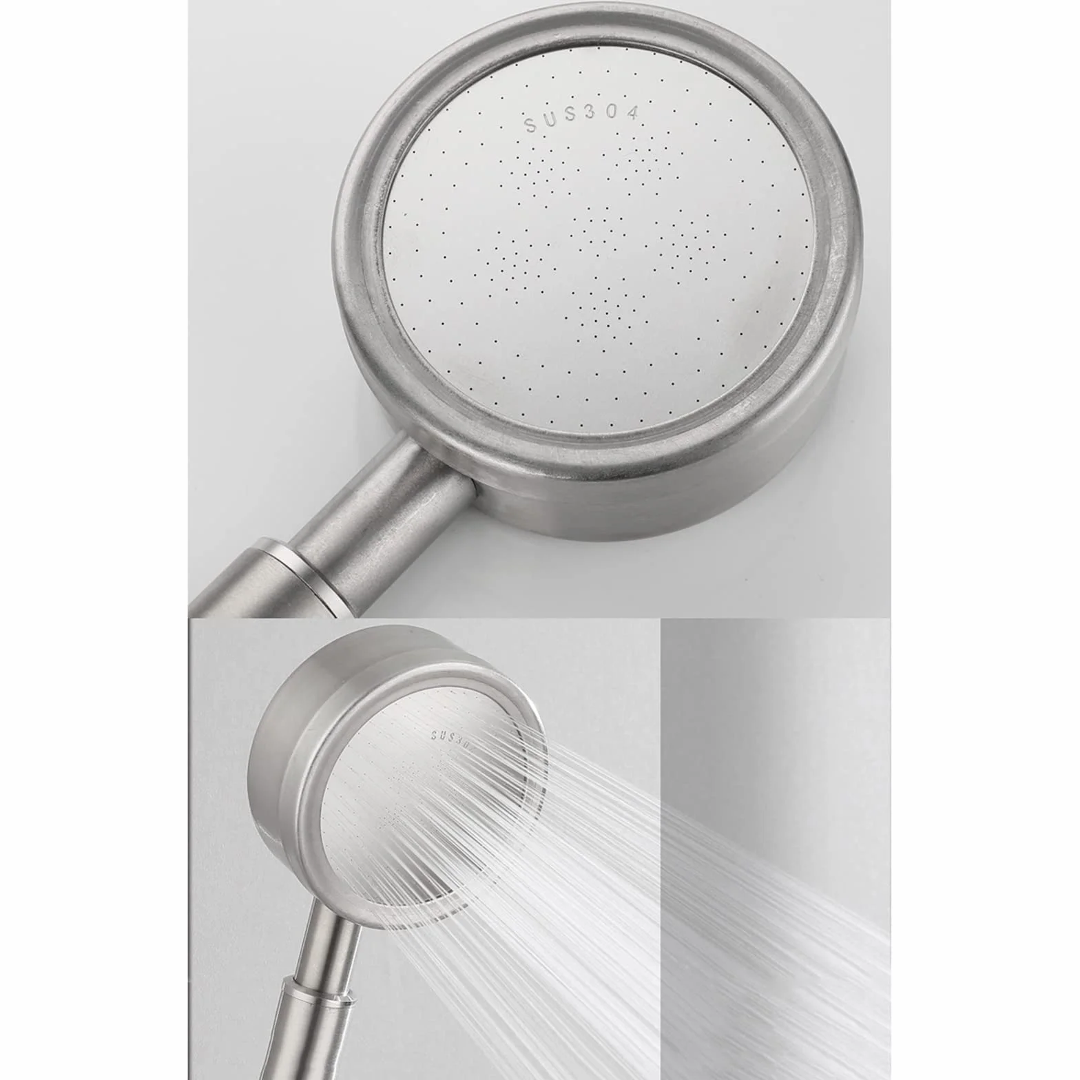 Bateria wannowa Termostatyczna bateria wannowo-prysznicowa Bateria wannowa szczotkowana ze stali nierdzewnej Podwójny uchwyt Bateria wannowo-prysznicowa Zestaw baterii wannowo-prysznicowej do montażu