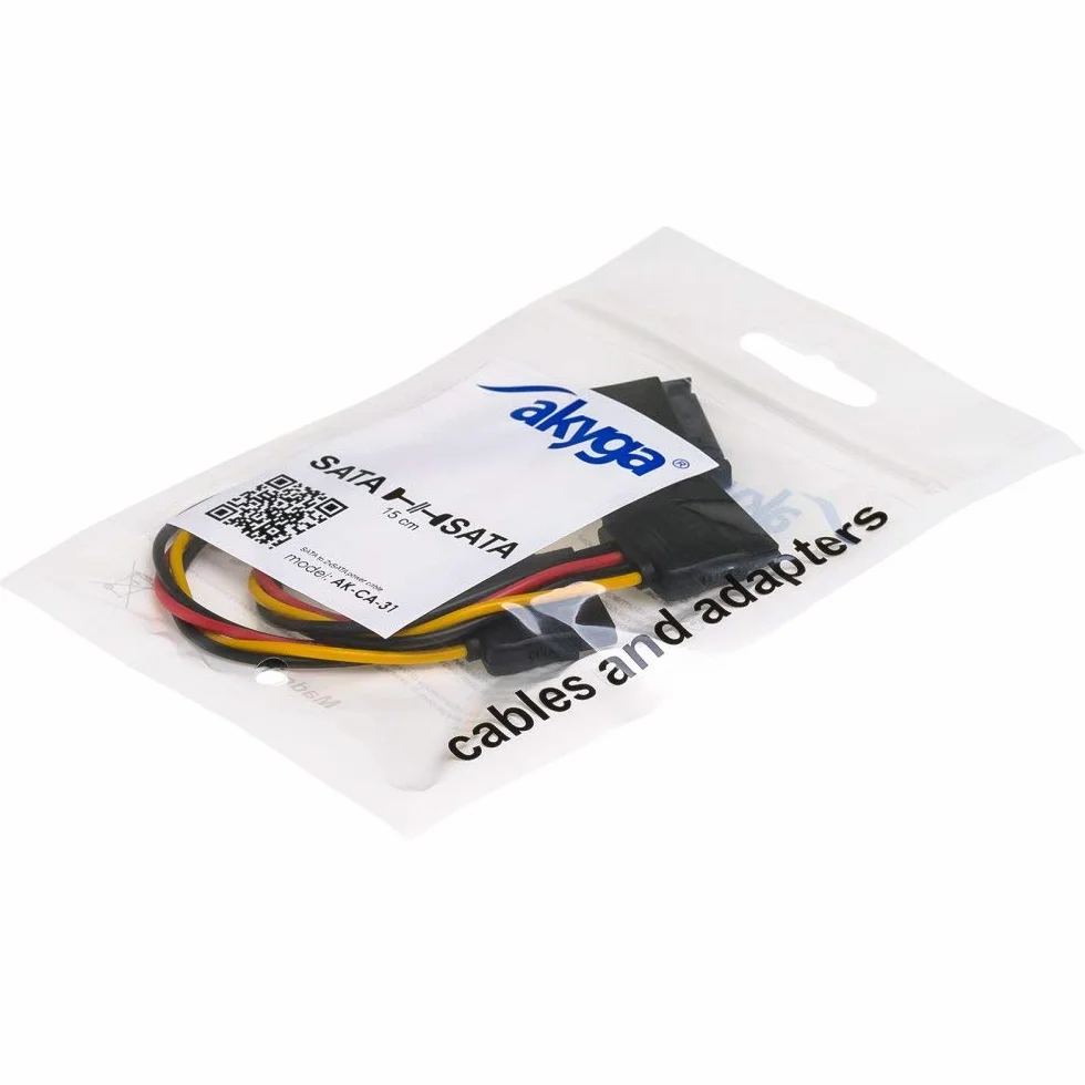 Akyga AK-CA-31 Adapter SATA 2x SATA M/F 15cm do SSD DVD