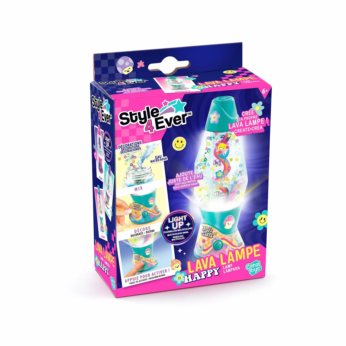 Canal Toys Lampa Mini Lava DIY, zielona niebieska fioletowa, jeden rozmiar