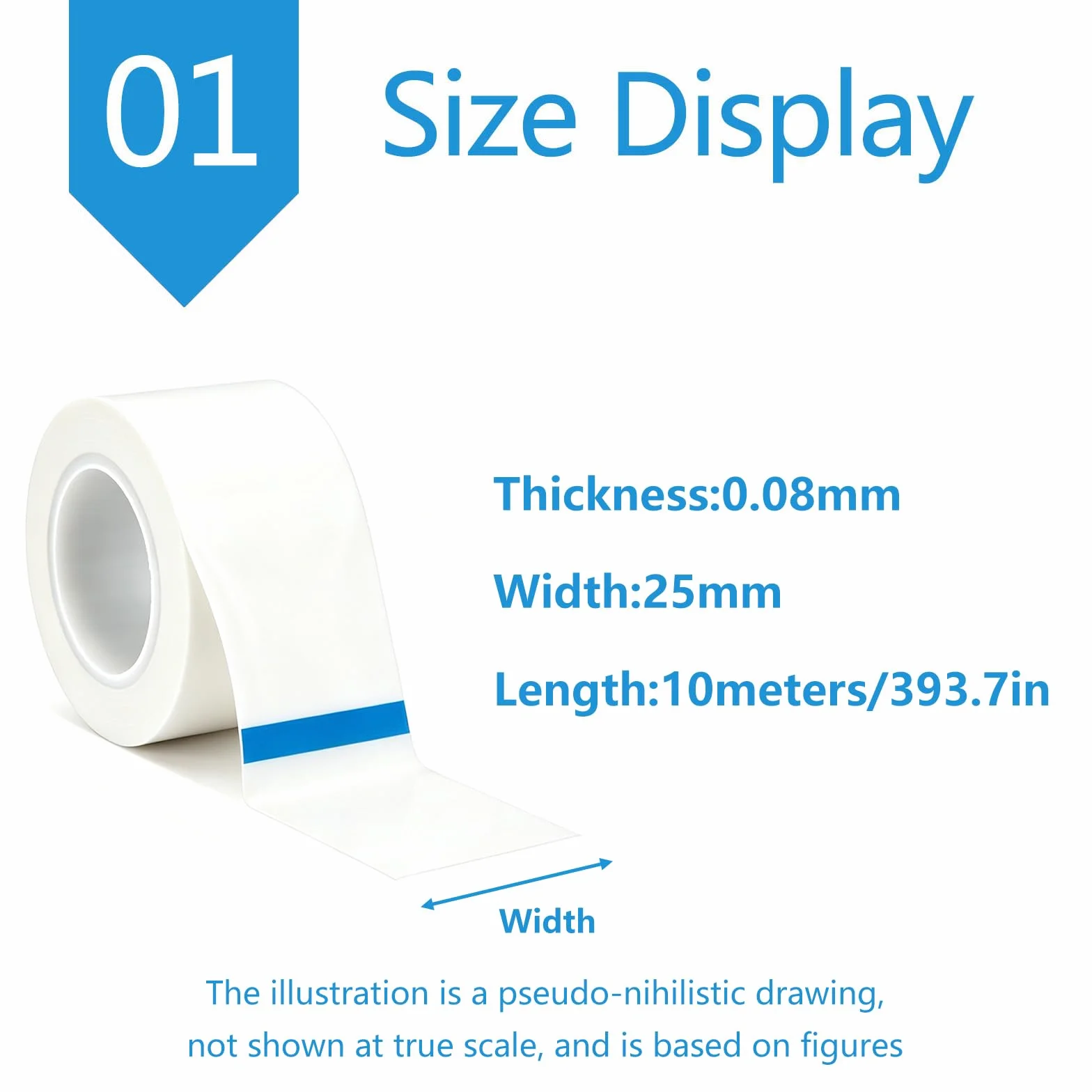 PTFE Tape | 1.3-30cm For Sealing Machines and Release(Width25cm)