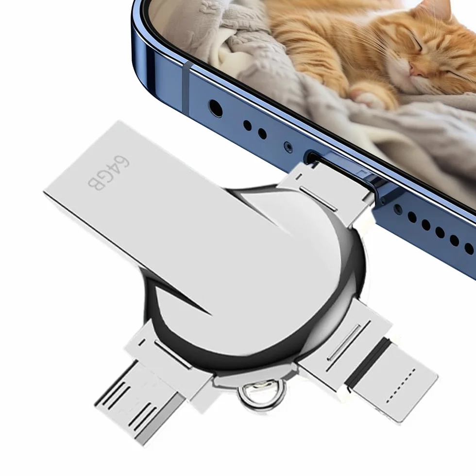 Pendrive USB 256 GB metalowy OTG do iOS Android PC pamięć flash