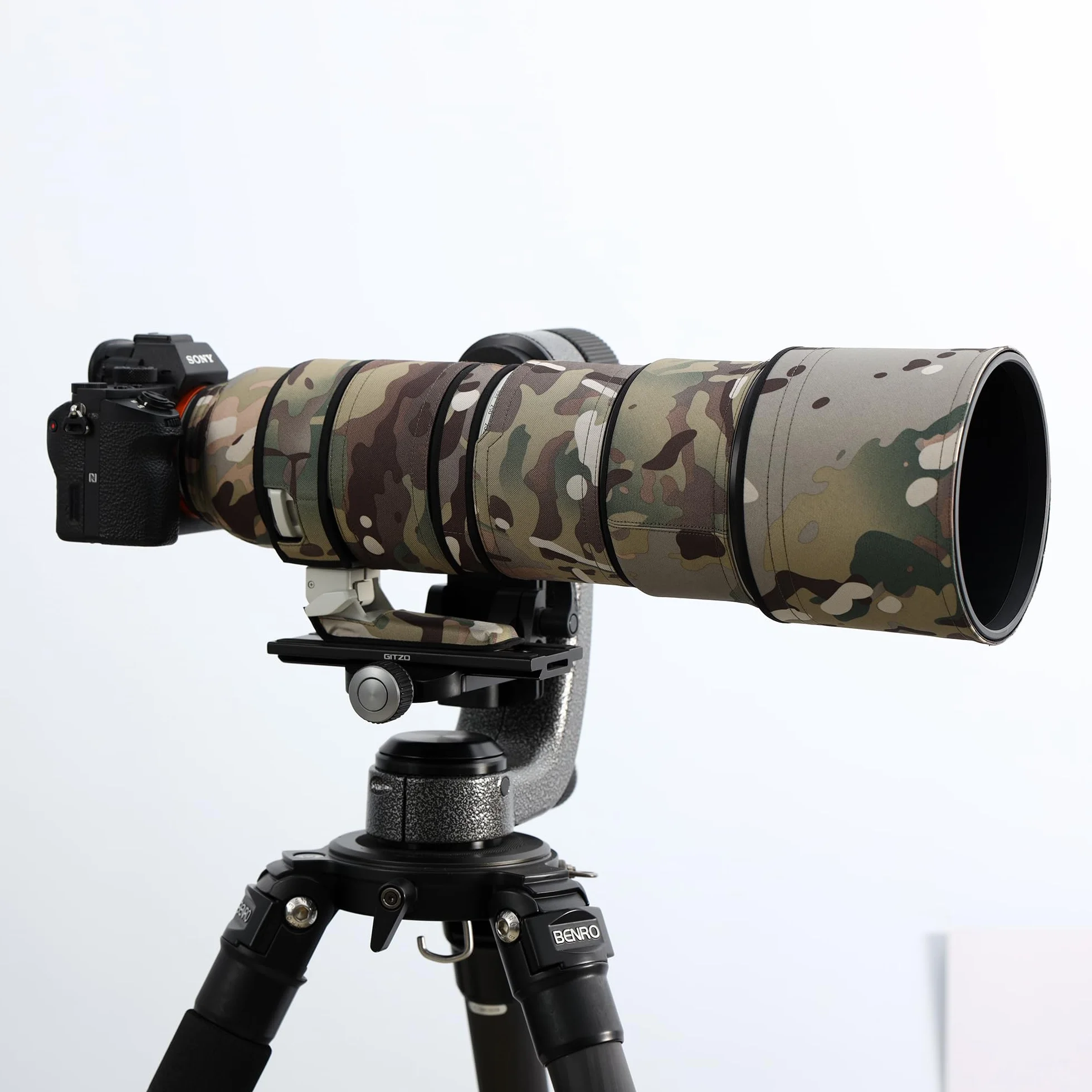 Rolanpro Osłona obiektywu kamuflażowa do Sony FE 200-600 mm F5,6-6,3 G OSS wodoodporna