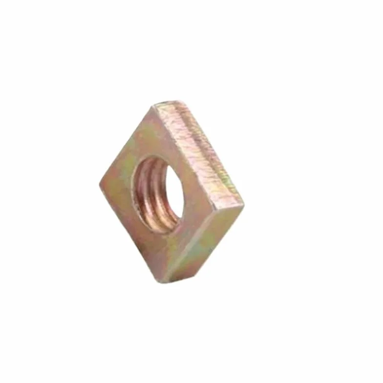 50Pcs Thin Square Nut DIN562 M3 M4 M5 M6 Color Zinc Plated Square Nuts(M4 50PCS)