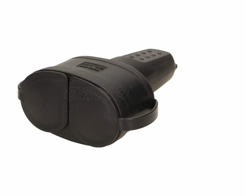 ORNO AE-13117(GS) Podwójne Gniazdo Bryzgoszczelne Wersja Schuko IP44 16A