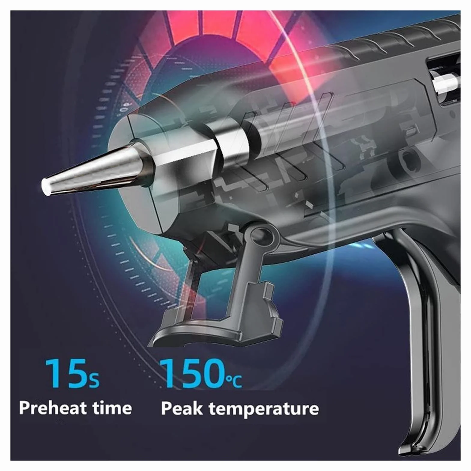 Pistolet Do Kleju Na GorąCo Przenośny Elektryczny Pistolet Do Klejenia Na Gorąco Z Klejem W Sztyfcie USB Akumulator Gospodarstwa Domowego Bezprzewodowy DIY Pistolet Do Klejenia Na Gorąco Spray Narzędz