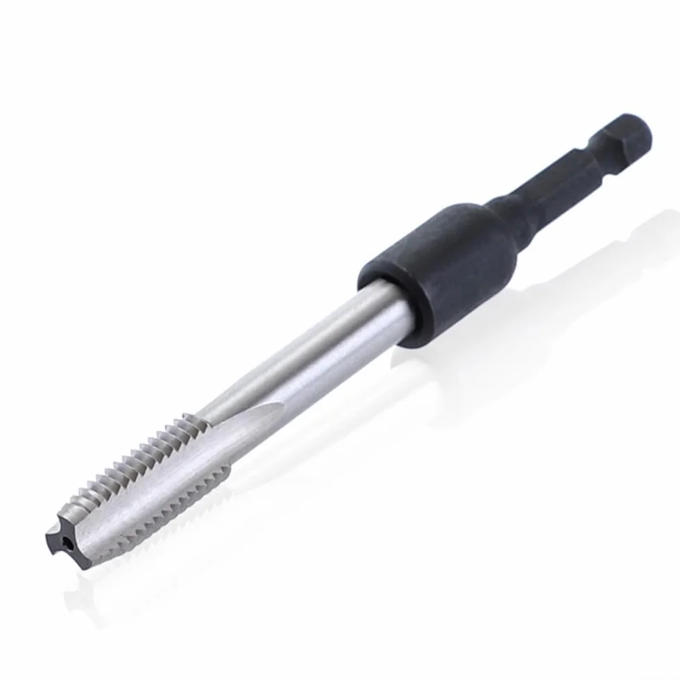 Eawfgtuw Adapter do gwintownika, zestaw przedłużek, trzpień sześciokątny 1/10.2 cm, stal stopowa, do produkcji form, napraw samochodów, konserwacji maszyn (M-4)
