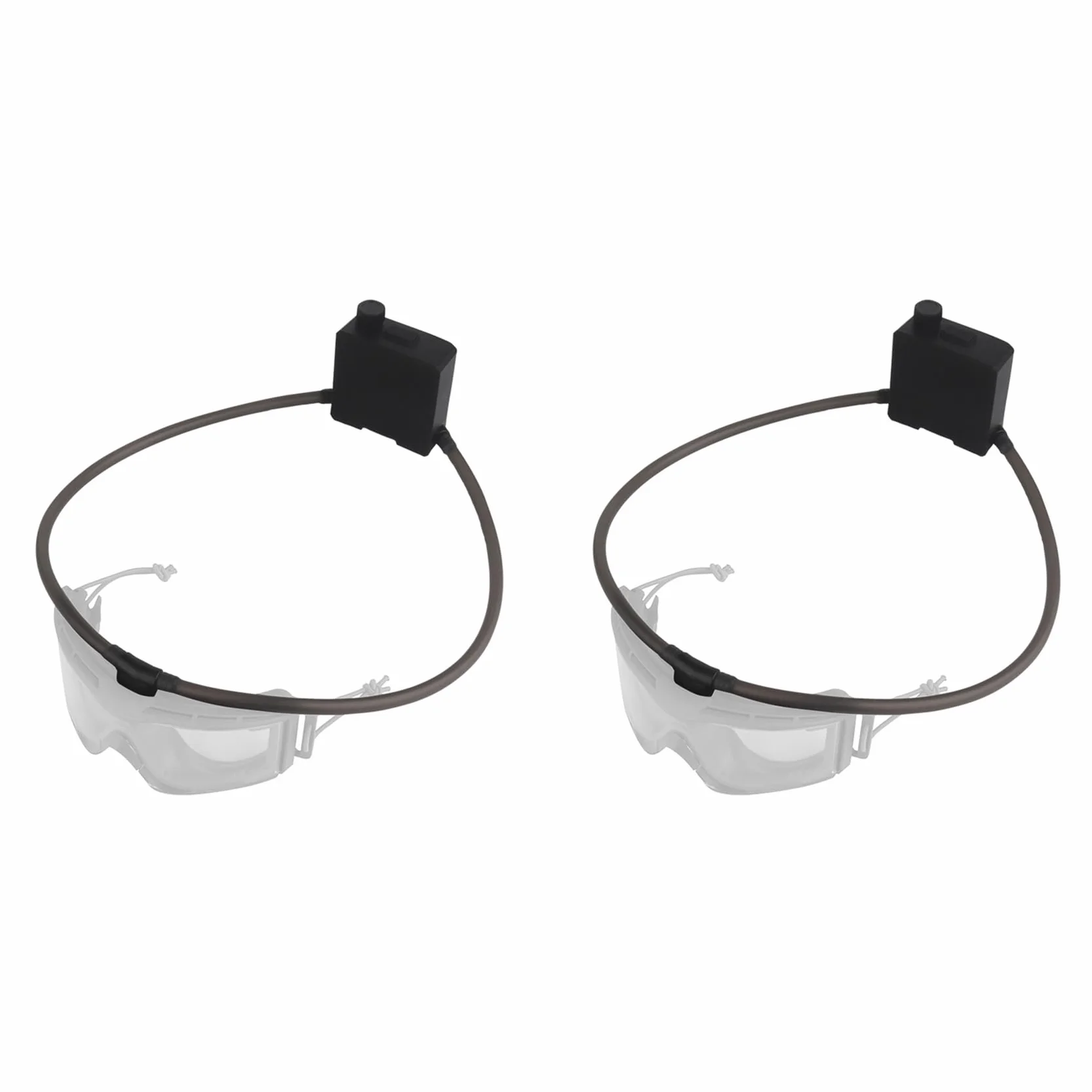 2 x okulary ochronne Defogger zestaw z wentylatorem z gumową uszczelką do motocykli outdoorowych