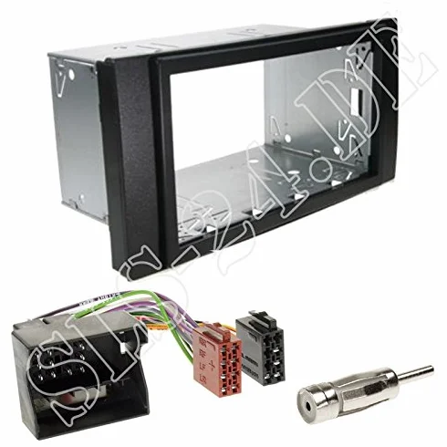 Radio samochodowe podwójne DIN 2-DIN ramka radiowa czarna adapter Quadlock Ford Focus C-Max Kuga Fiesta Fusion