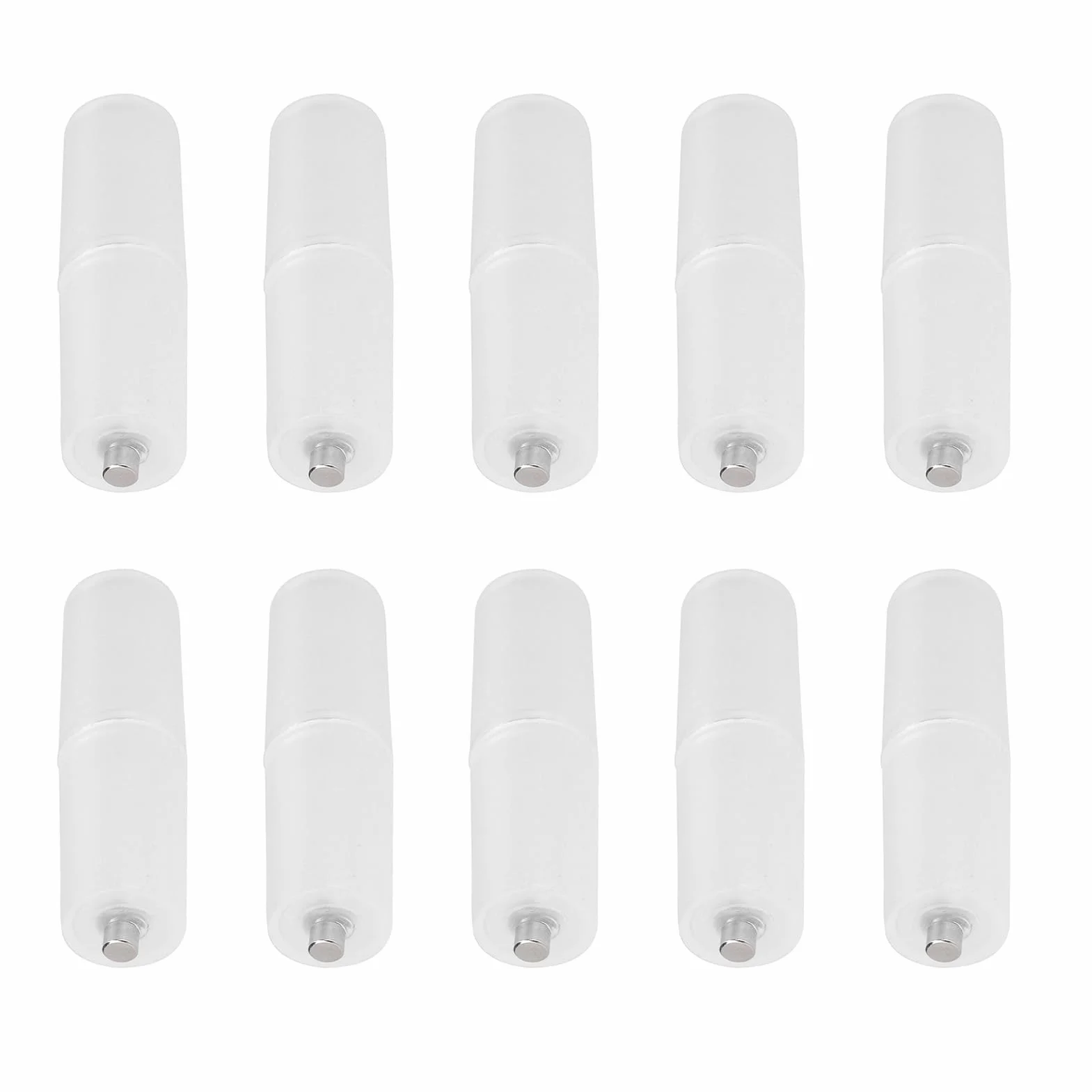10 szt. Konwerter Baterii AAA na AA Adapter Case Switcher, Wodoodporny, Lekki, Doskonałe Wykonanie, Specyfikacja Trybu Gotowości, łatwy do Przenoszenia i Użytkowania