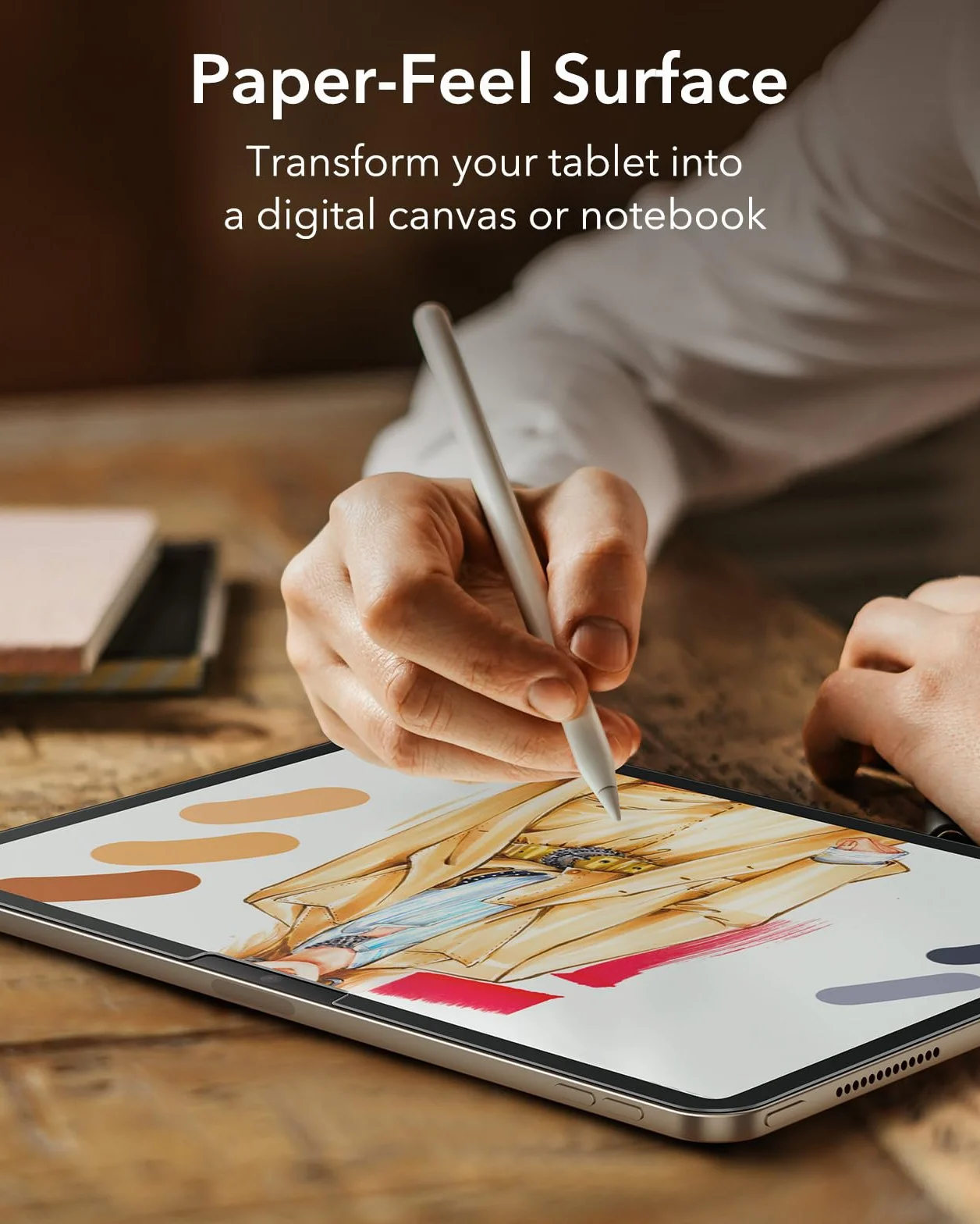 ESR Osłona ekranu Paper-Feel na iPad Pro 11 cali (M5/M4) 2025/2024, antyodblaskowy