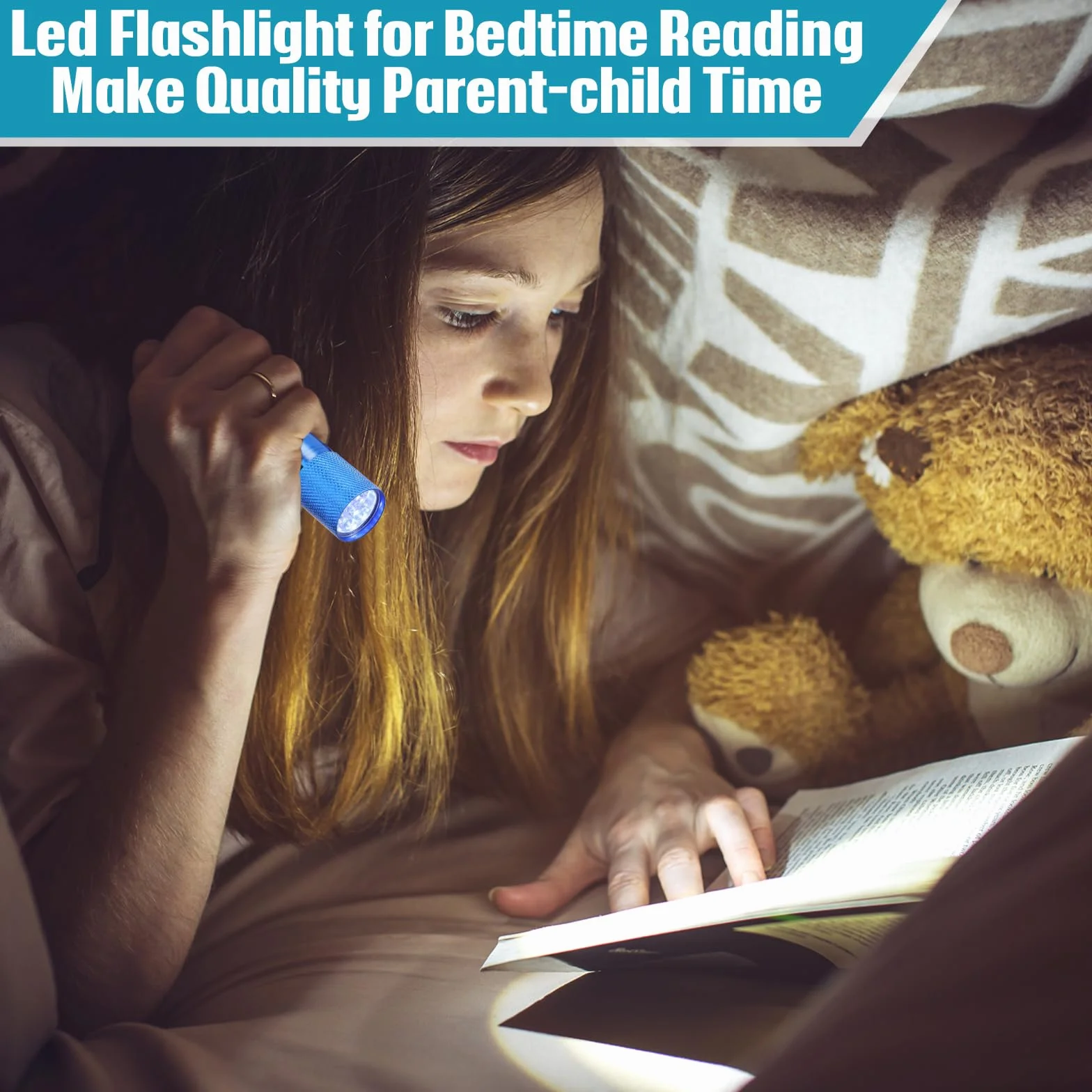 VIHOSE Mini latarki luzem, jasna, aluminiowa ręczna lampa błyskowa ze smyczą, małe latarki LED do nocnego czytania dla dzieci, awaryjne, huragan, kemping, wędrówki, baterie nie są dołączone (urocze)