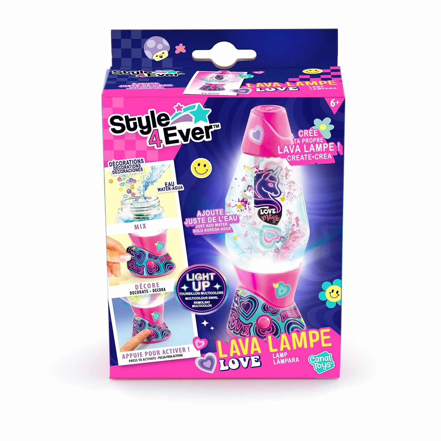 Canal Toys Lampa Mini Lava DIY, zielona niebieska fioletowa, jeden rozmiar