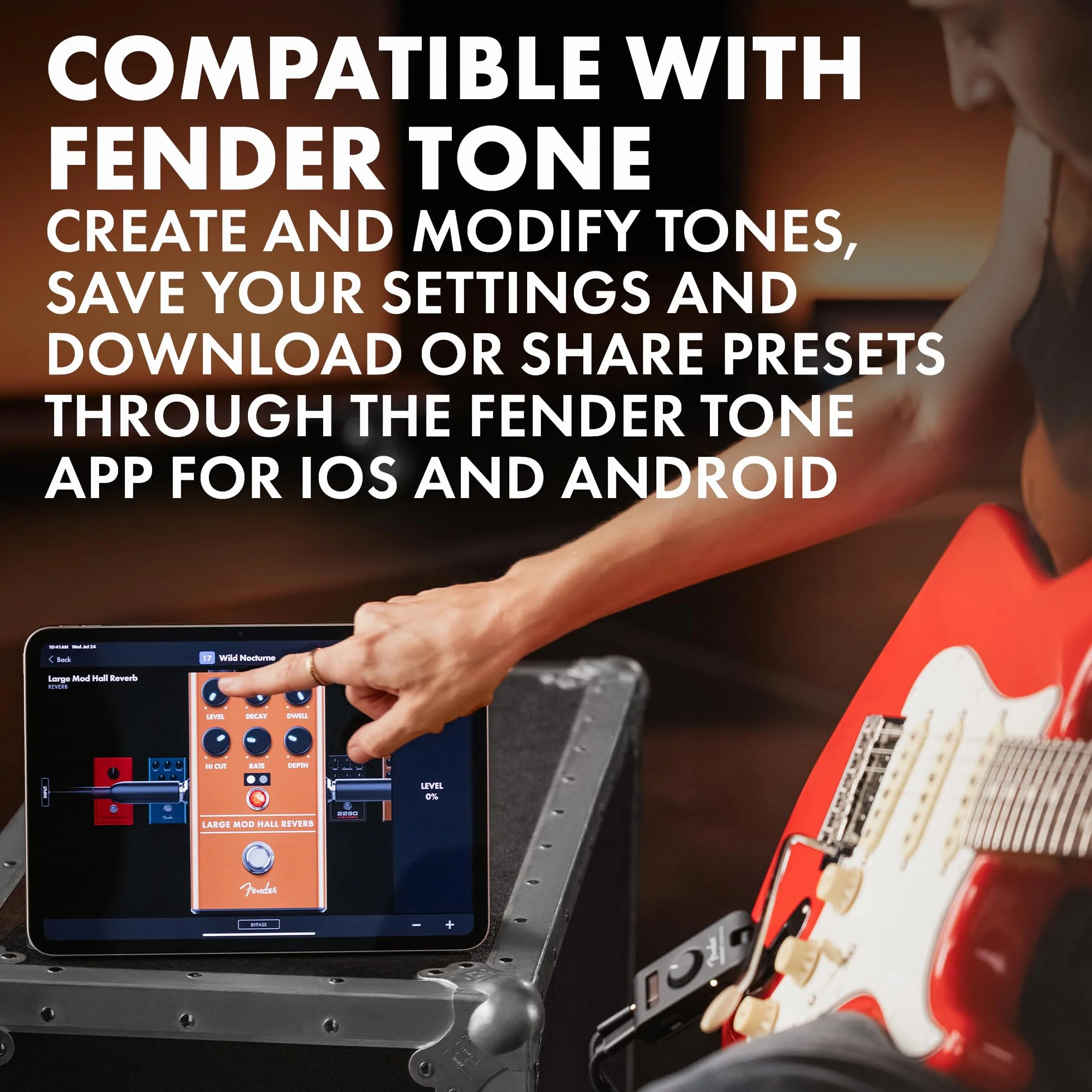 Fender Mustang Micro Plus wzmacniacz gitarowy słuchawkowy 25 modeli 25 efektów Bluetooth 100 ustawień ładowanie USB