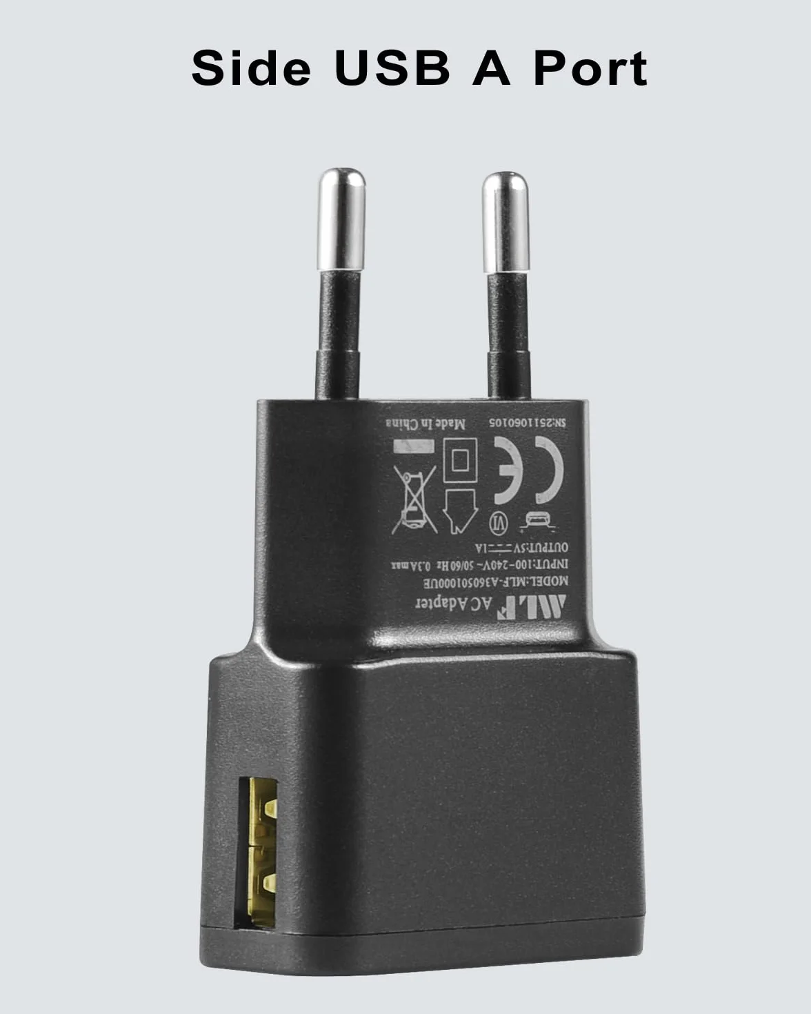 Ładowarka USB, 5 V, 1 A, 5 W, adapter sieciowy AC na DC, do kamer IP, tabletów, odtwarzaczy MP3, czytników e-booków, smartfonów, elektronarzędzi i innych, czarna