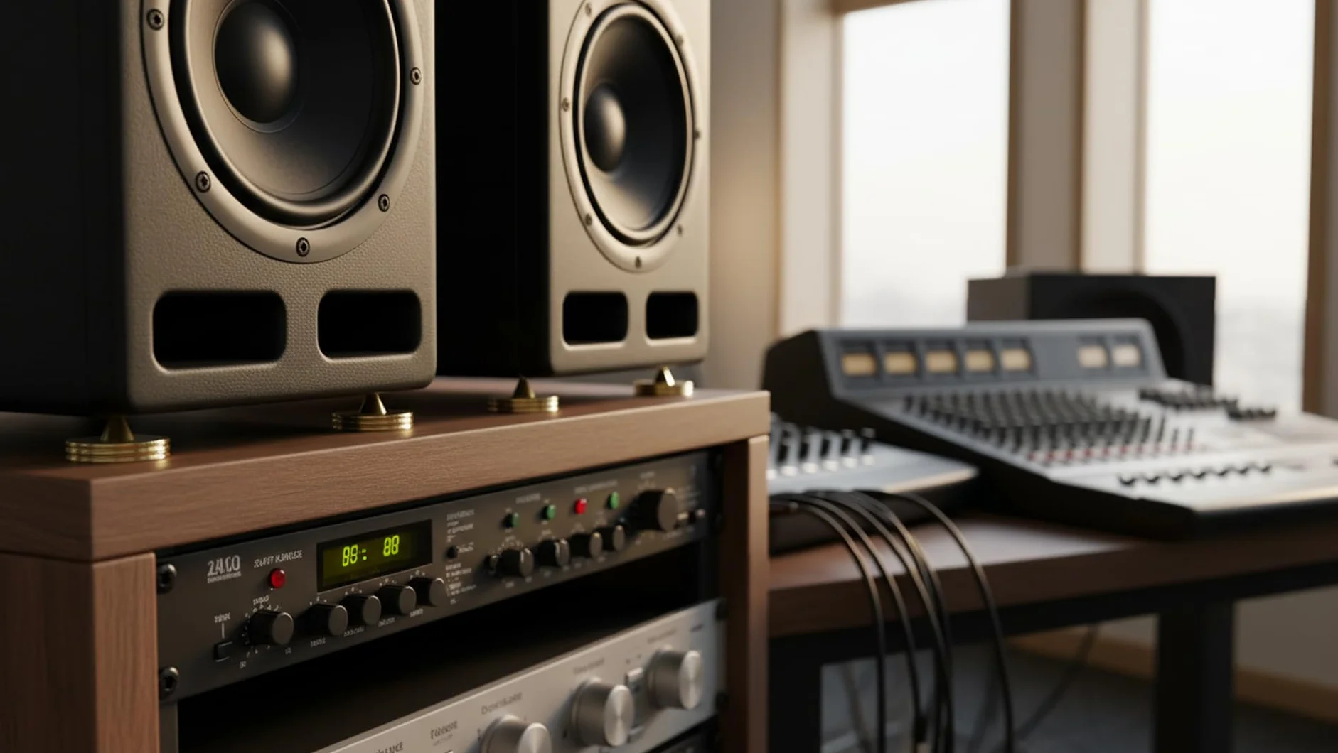 Podkładki tłumiące wibracje głośnika 20 mm mosiądz do stojaka Hi-Fi 8 szt.