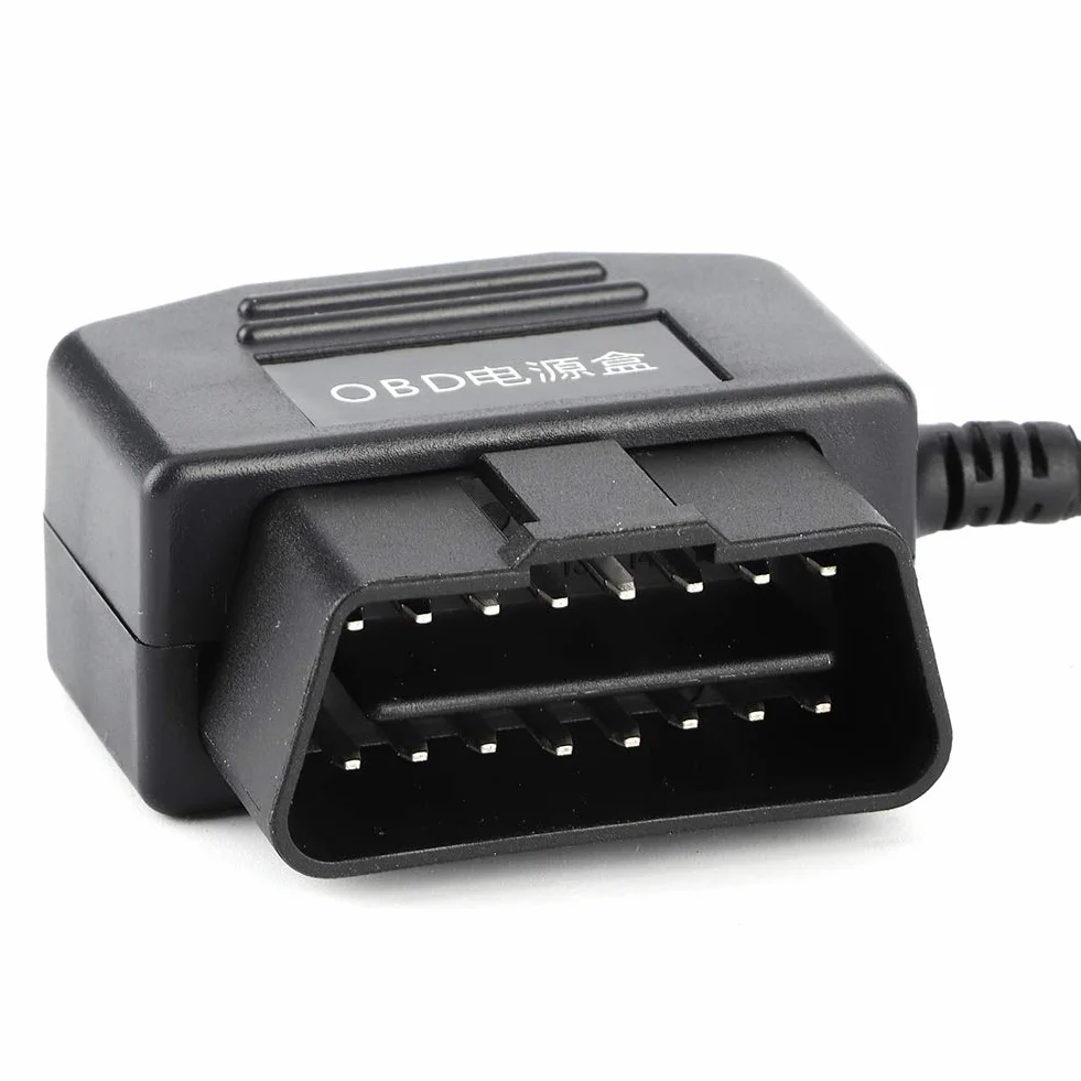 Qiilu USB Power Charging Cable, 2 USB Power Charging Cable 18,7 cala 16-pinowa ładowarka do samochodowego DVR GPS Camera