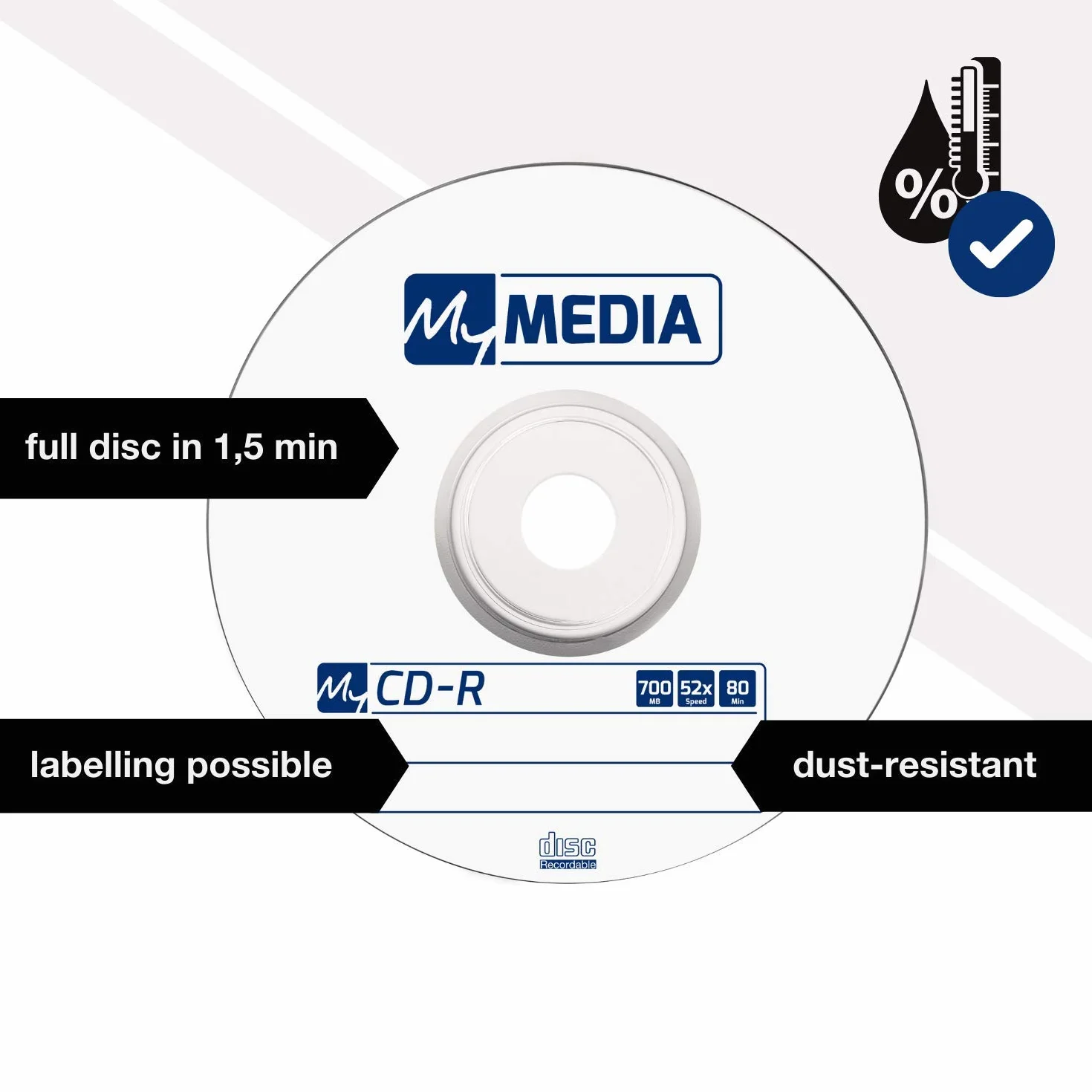 CD-R 700 MB 52x Prędkość Palenia Audio Rohling Opakowanie 10 Szt.