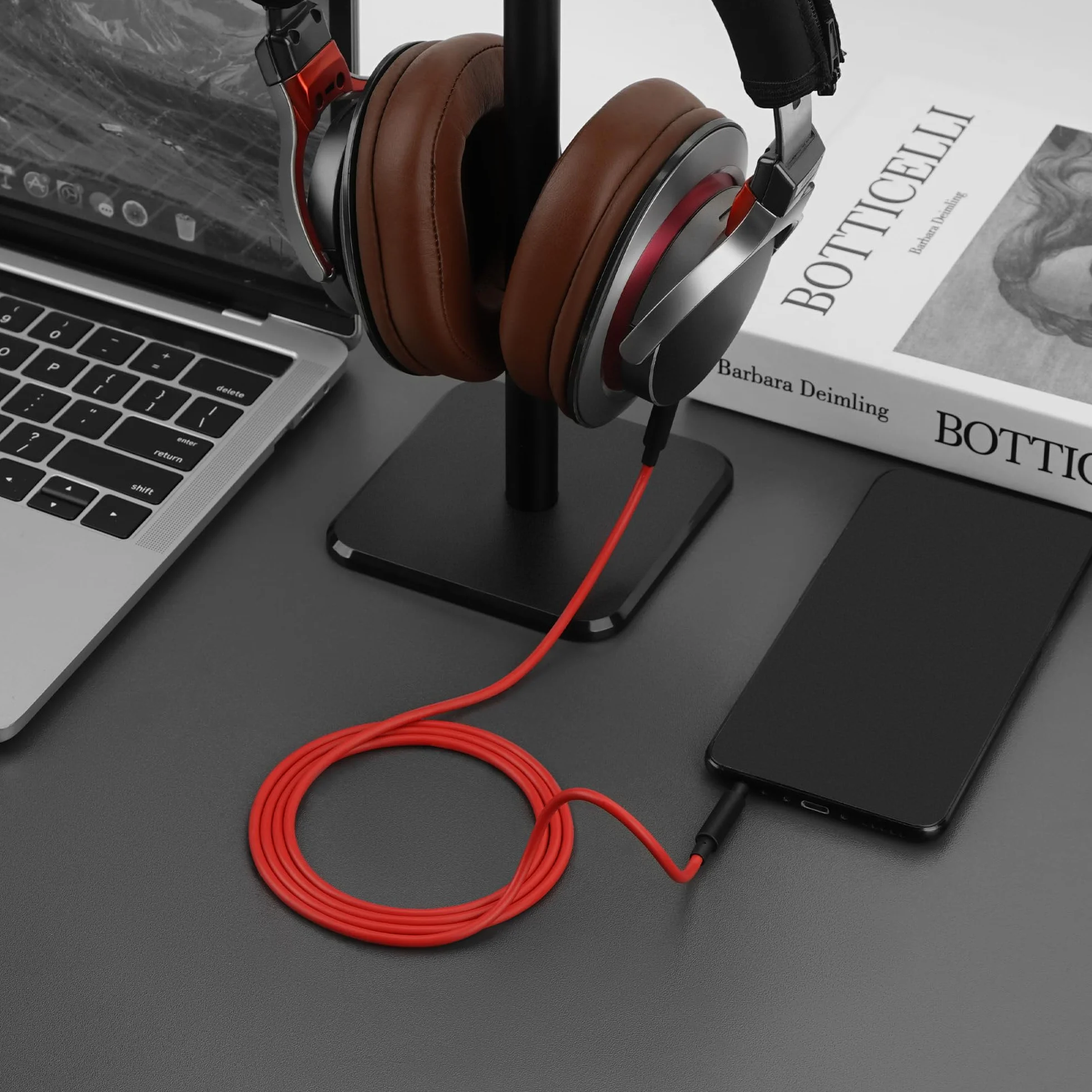 Geekria Kabel audio stereo AUX 3,5 mm (1,2 m) kompatybilny z Yamaha YH-L500A