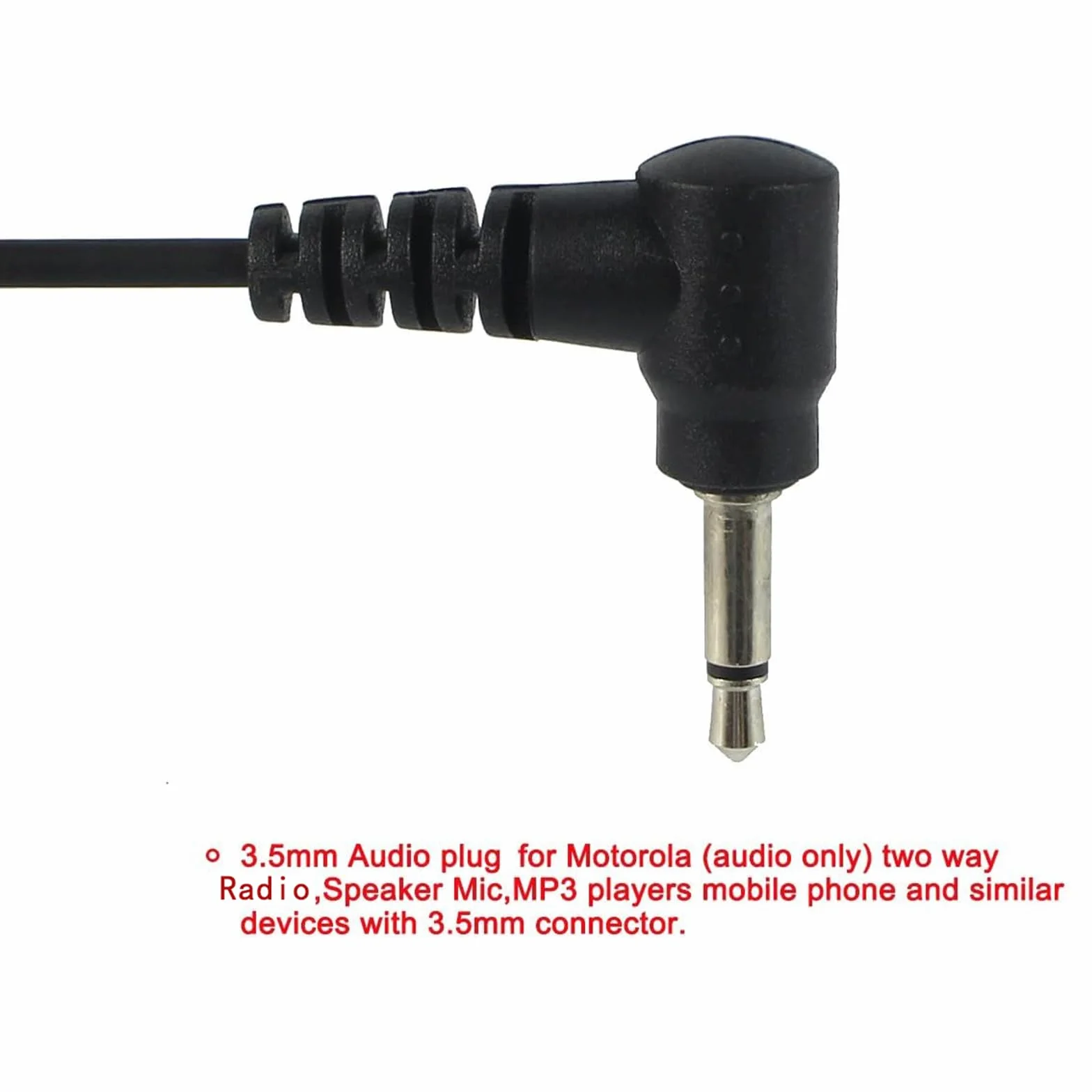 Retevis Słuchawki 3,5 mm złącze audio Odbiornik kompatybilny z B63S RT622P Motorola Walkie Mikrofon 2 szt.