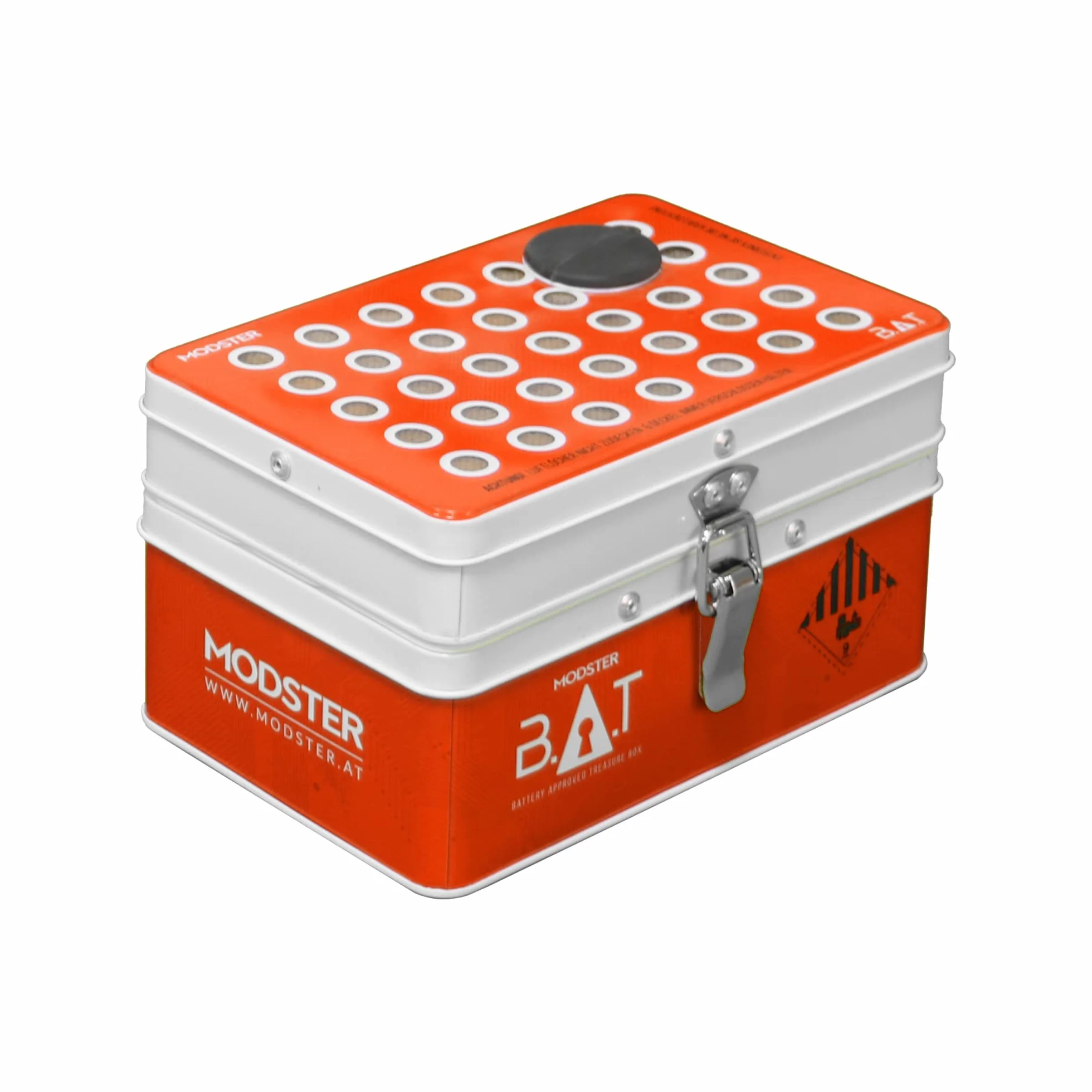 MODSTER BAT Safe Lipo Tresor Mini zabezpieczenie do ładowania, białe, pomarańczowe, MD11130