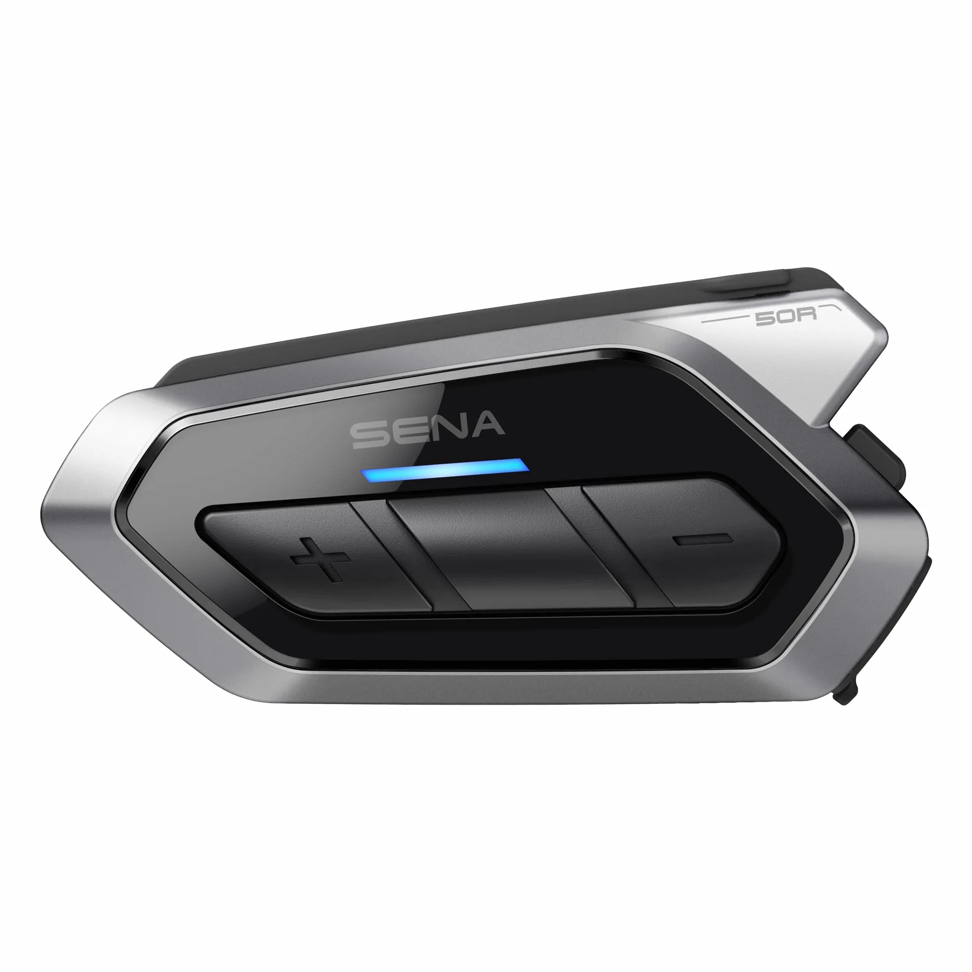 SENA 50R - Urządzenie Bluetooth z 3 przyciskami do motocykli, dźwięk Harmana Kardona, wbudowana siatka, głośniki i mikrofon premium