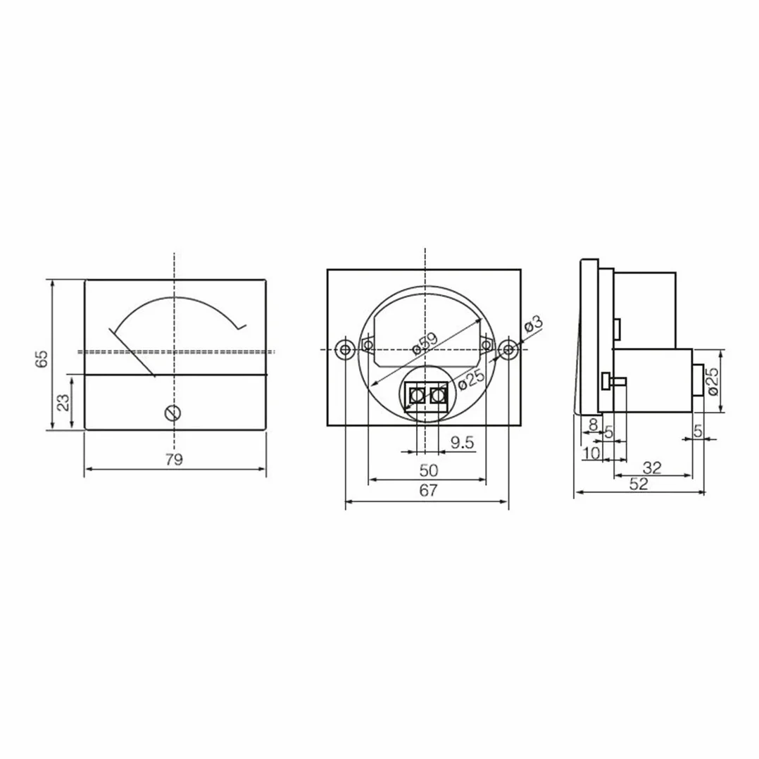 Ruilogod 85C1-A Analogowy prądowy miernik panelu DC 300A AMMETER do testowania obwodu AMPER Tester Gauge 1 szt