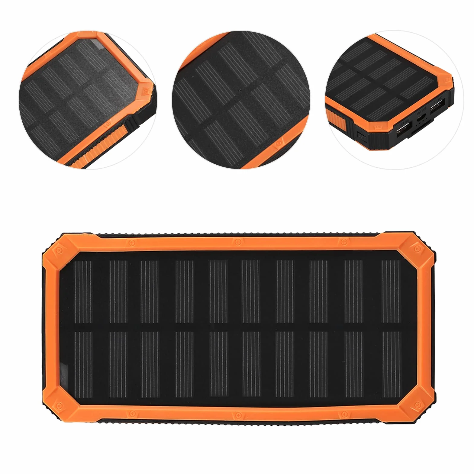 Power Bank Mobilny 20000 mAh Szybkie ładowanie Podwójny USB Zestaw ORANGE