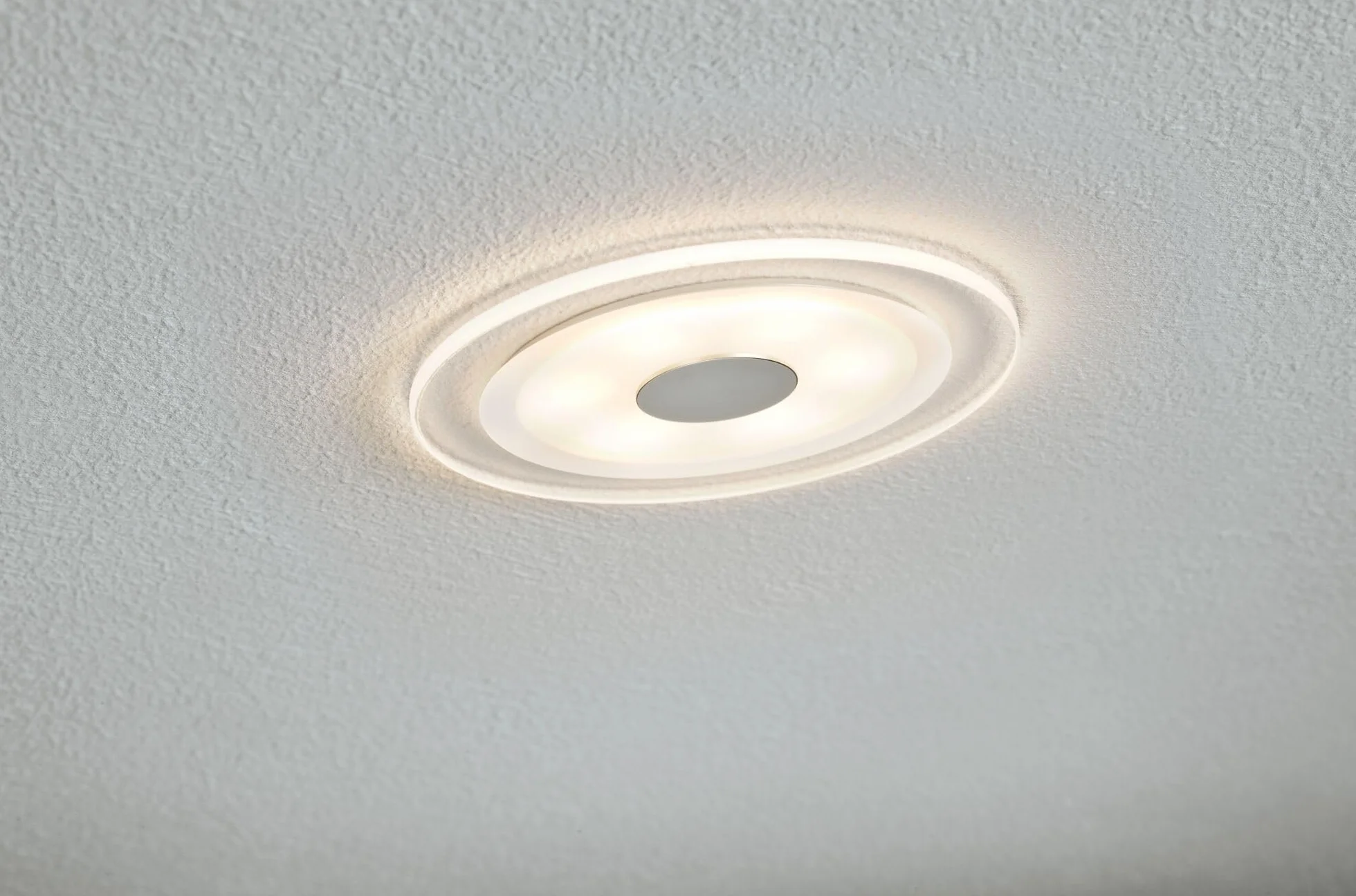 Paulmann 92907 Oprawa Wpuszczana Led Whirl Okrągły Reflektor Wpuszczany 3X5,5W Wpuszczany Punkt Sufitowy Aluminiowa Satynowa Lampa Wpuszczana Światło, Ściemniana Oprawa Sufitowa Wpuszczana ,Toczone Aluminium, Satynowe ,12 X 12 X 1 Cm , 16.5 Watts