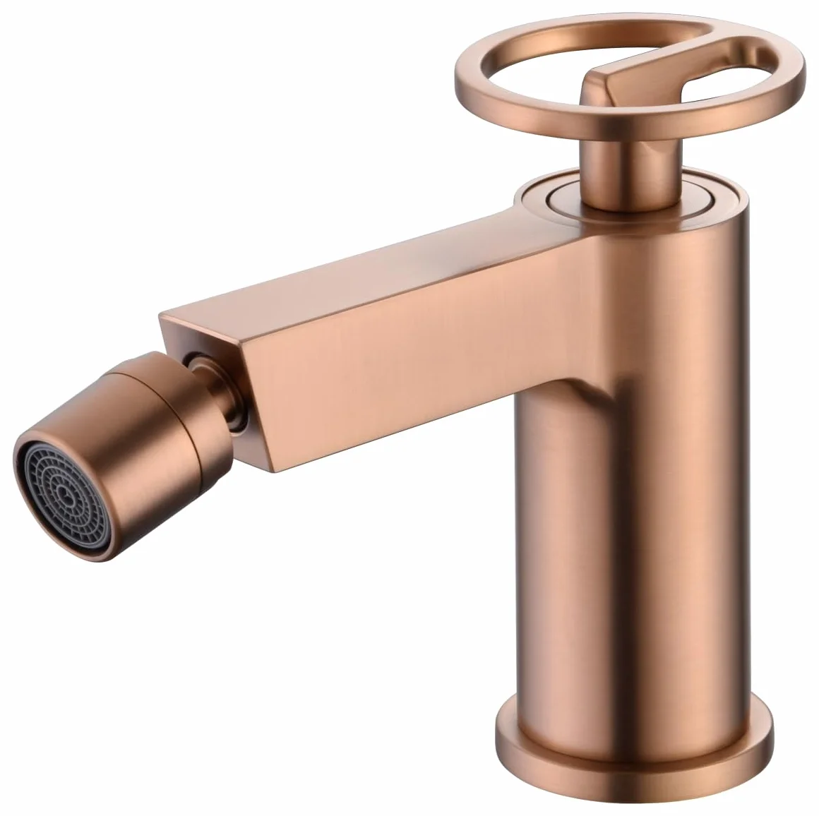 IMEX kran bidetowy, bateria bidetowa, bateria bidetowa, bateria bidetowa z mieszaczem ciepłej i zimnej wody, bateria Bidet, łatwa instalacja, seria olimpijska, szczotkowana
