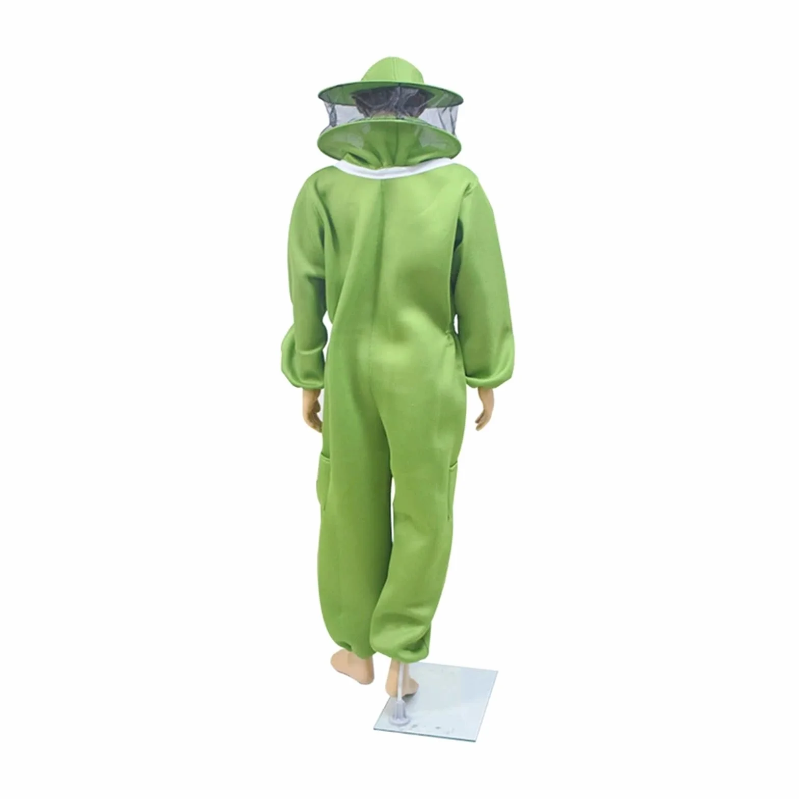 Odzież pszczelarską, Kombinezon ochronny pszczelarski z welonem 3D Air Cotton, wielokolorowy, wiele rozmiarów(Fencing Hat Orange,XL)