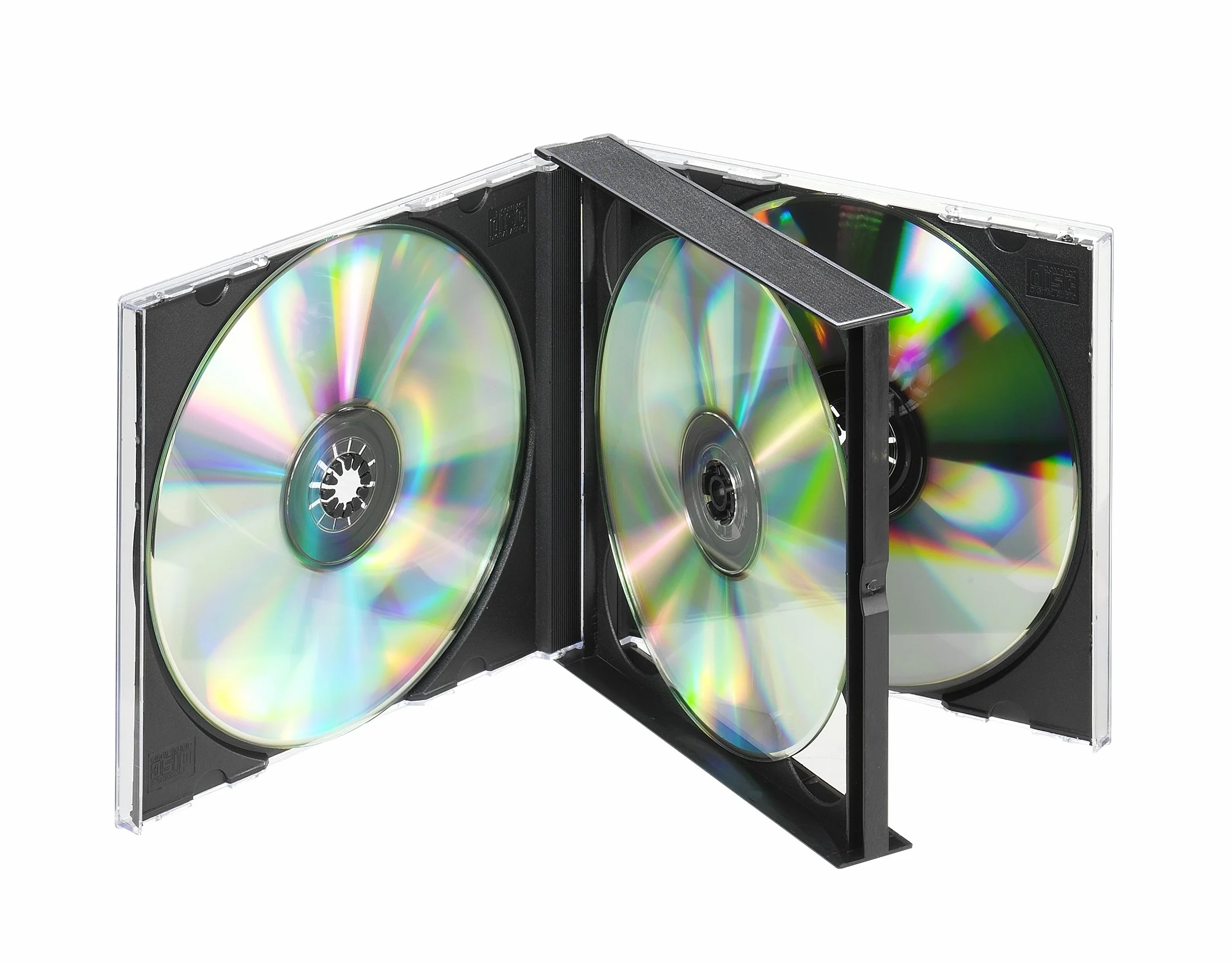 Vivanco CD 4B Opakowanie na Płyty CD Czarny 4 Płyty