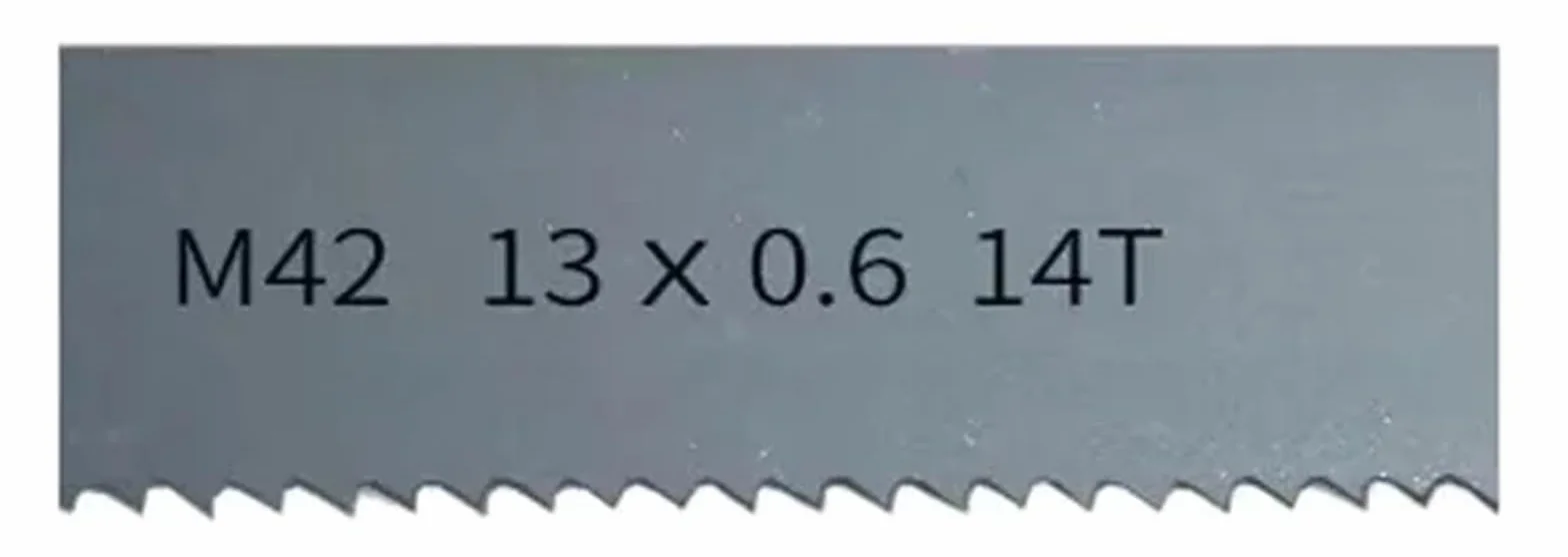 Brzeszczot bimetaliczny do piły taśmowej 1140 mm M42 Brzeszczoty bimetaliczne do pił taśmowych 1140 13 0,65 mm 8/12TPI do cięcia metali i drewna(14 TPI)
