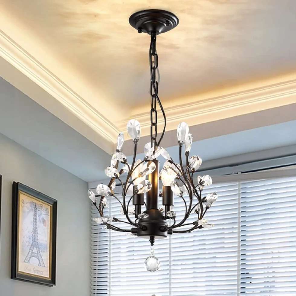 Nowoczesny kryształowy żyrandol sufitowy oświetlenie wewnętrzne żyrandole Cristal Lustre do salonu sypialnia kuchnia oprawa oświetleniowa LED