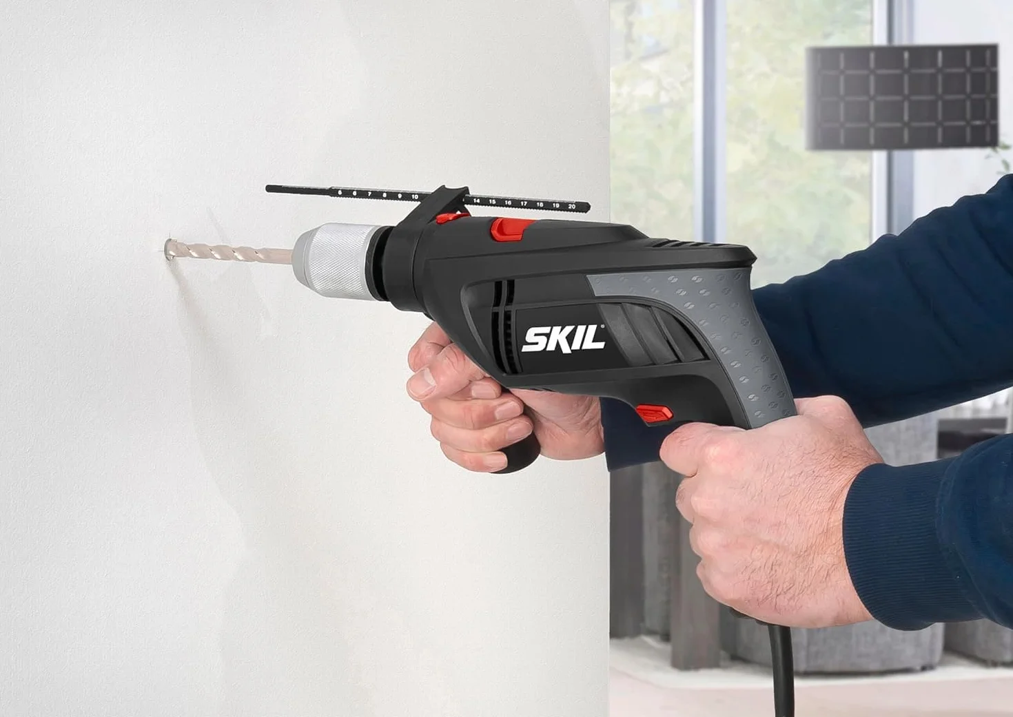 SKIL 6398 AA wiertarka udarowa (1000 W, funkcja biegu lewoskrętnego, średnica uchwytu wiertarskiego 13 mm) F0156398AA