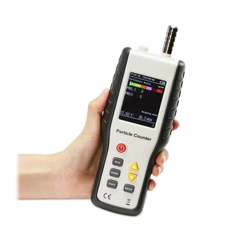 Detektor gazu, Wysoka czułość detektora PM2.5 Monitor cząstek Profesjonalny monitor jakości powietrza pyłowego Ręczny licznik cząstek