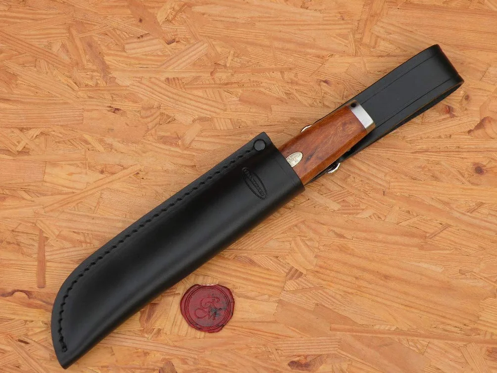 Fallkniven Unisex's SK2L Embla stała 9 cm rękojeść z drewna żelaznego, brązowa, 9 cm
