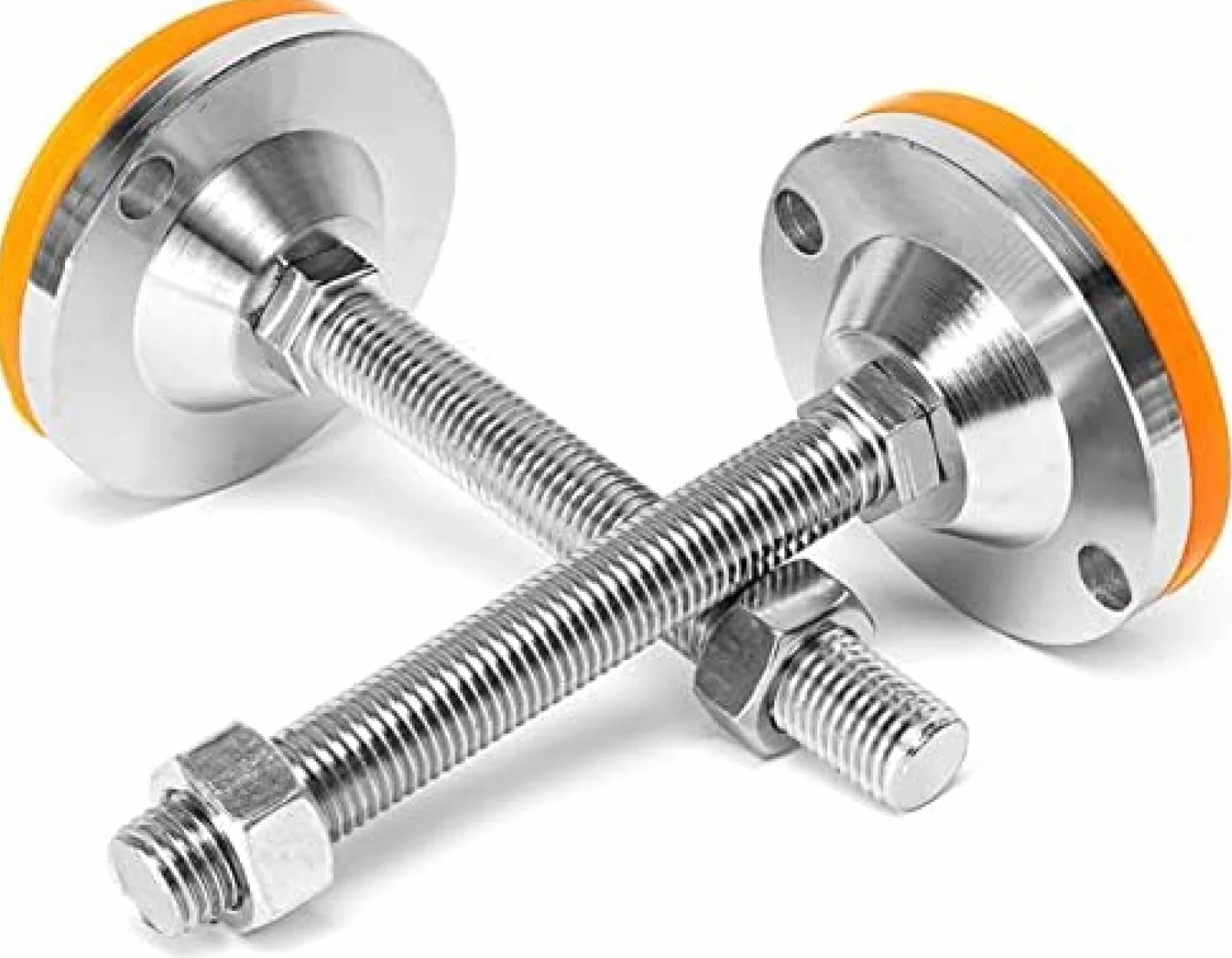 Regulowane nóżki poziomujące do mebli z gumowymi nasadkami antypoślizgowymi M12 Heavy Duty Levelers do stołów bilardowych, stołów warsztatowych i sprzętu mechanicznego