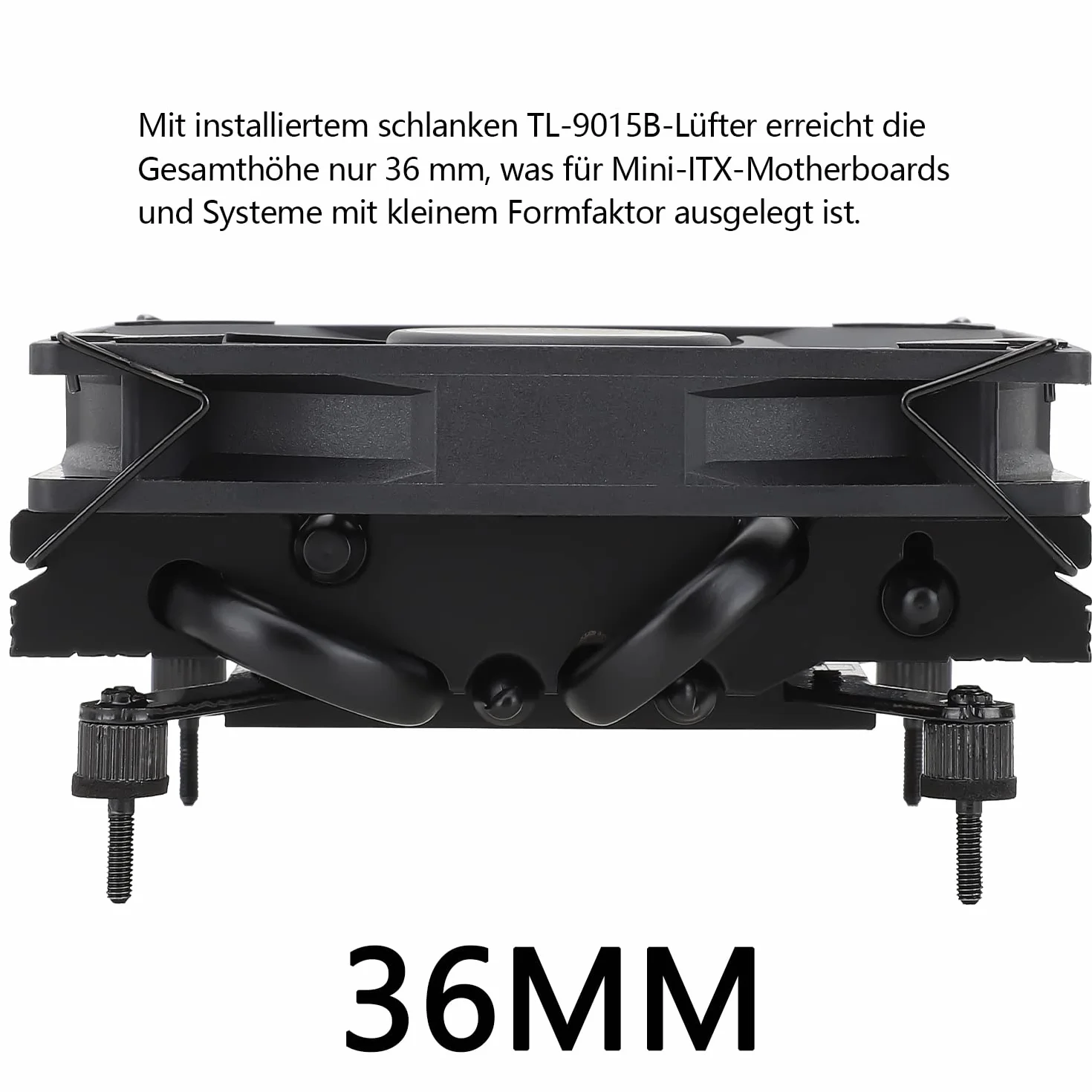 Thermalright AXP-90 X36 Black Low Profile Chłodnica procesora z wentylatorami PWM 90 mm 4 pipy grzewcze 36 mm AMD AM4/Intel LGA 1700/1150/1151/1155/1156/1200